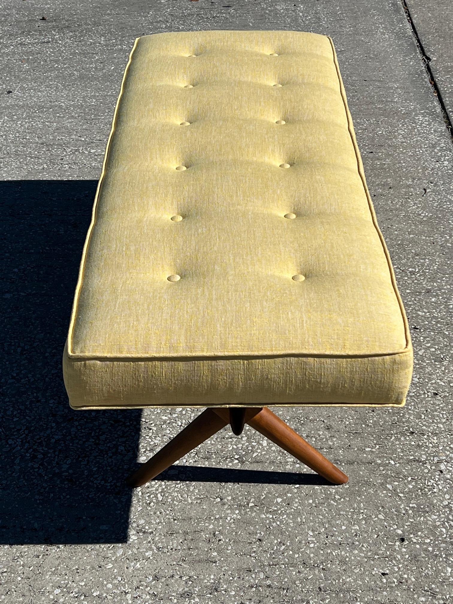 American Classic Upholstered Bench by T.H. Robsjohn-Gibbings