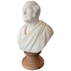 Classical Antique Statuary Marble Bust