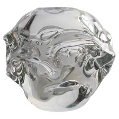 A Clear Crystal Glass Vase by Börne Augustsson for Åseda, Sweden