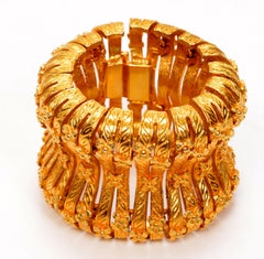 Cleopatra Style Vintage Etruscan Bracelet Mid-Century