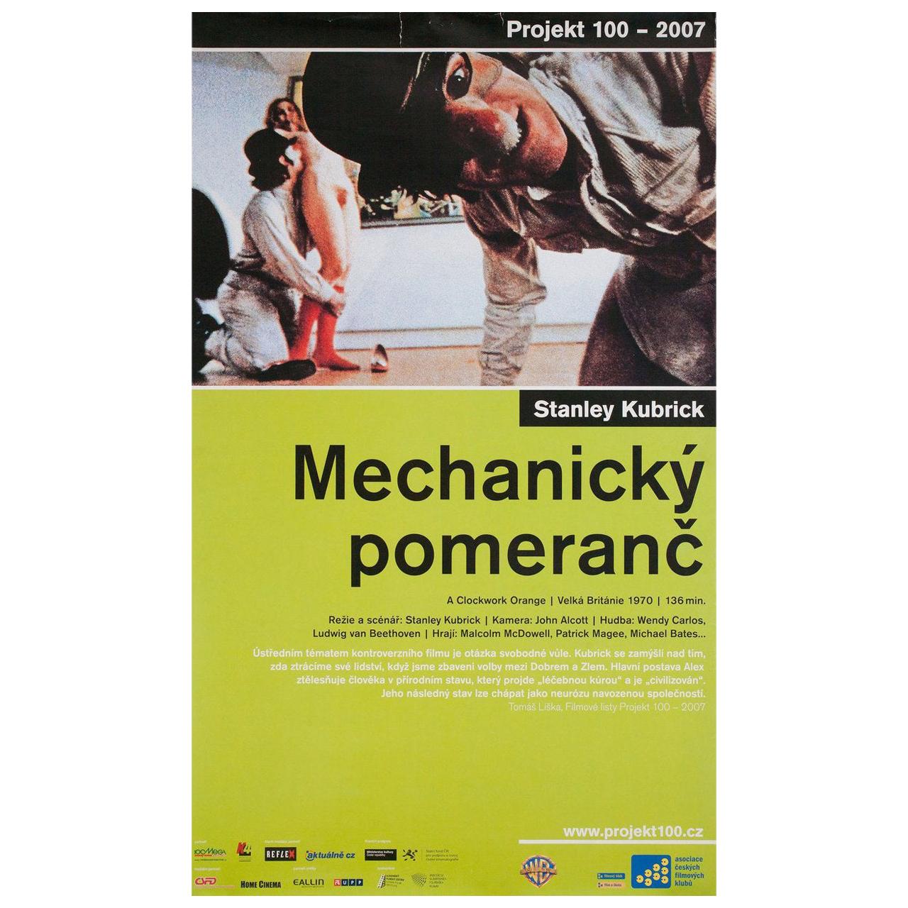 A Clockwork Orange R2007 Czech A1 Film Poster For Sale at 1stDibs