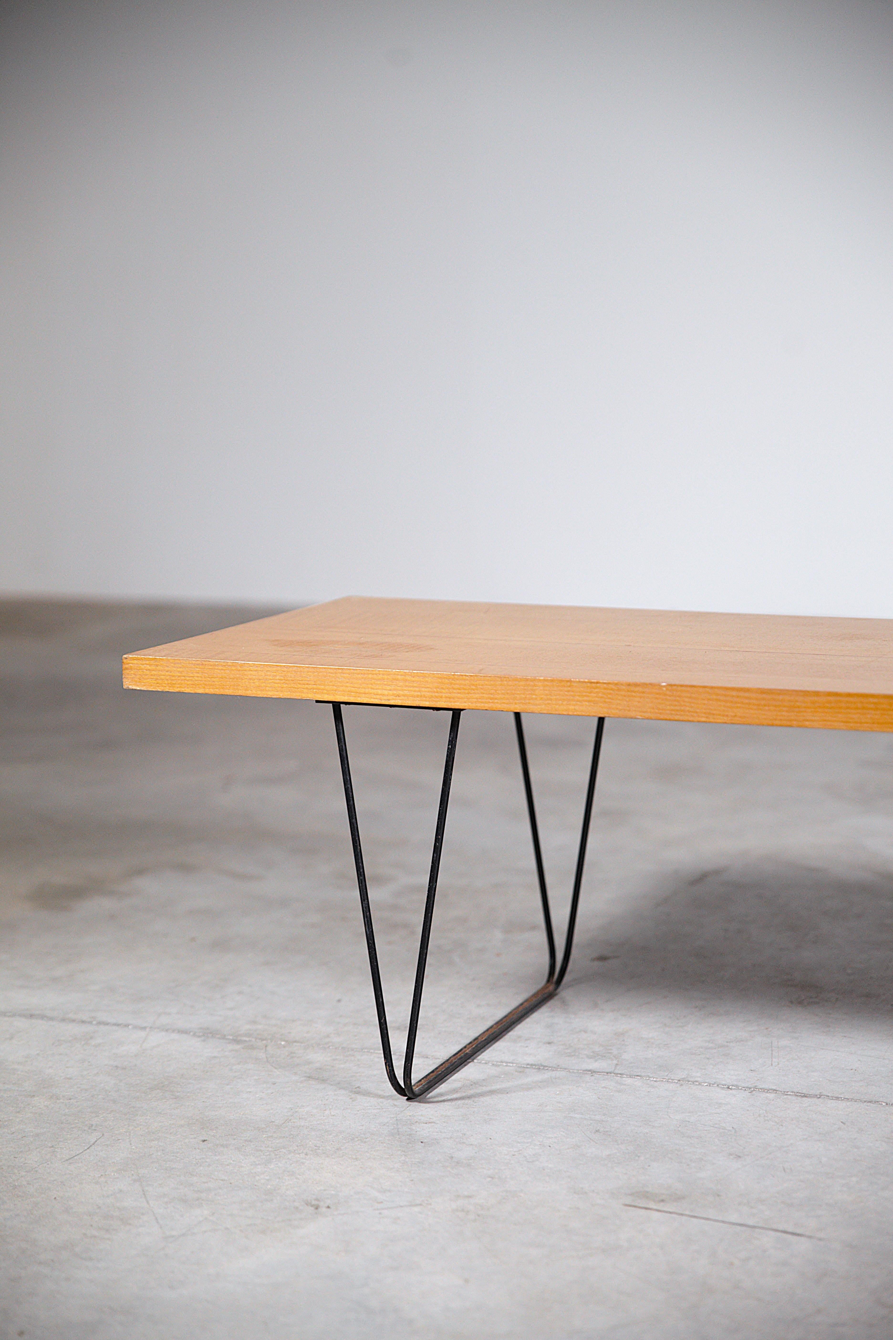 Métal Table basse CM 191 de Pierre Paulin France, années 1970 en vente