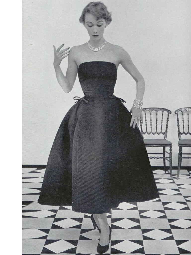 A Cocktail Dress By Christian Dior Couture - Ligne Profile - Autumn Winter  1952