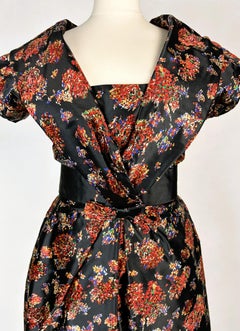 A cocktail dress in "Velours au sabre" - France, circa 1955
