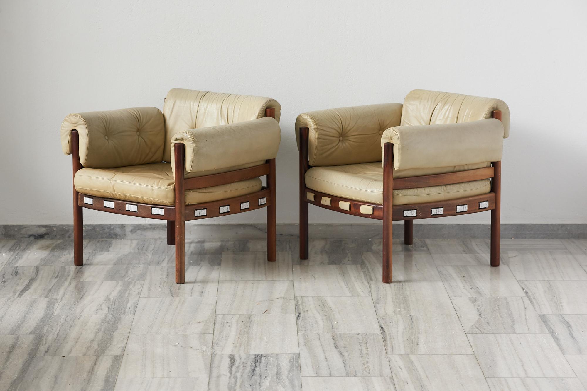 Ensemble de 4 sièges et canapés de salon Coja par Sven Ellekaer , Suède années 1960 en vente 4