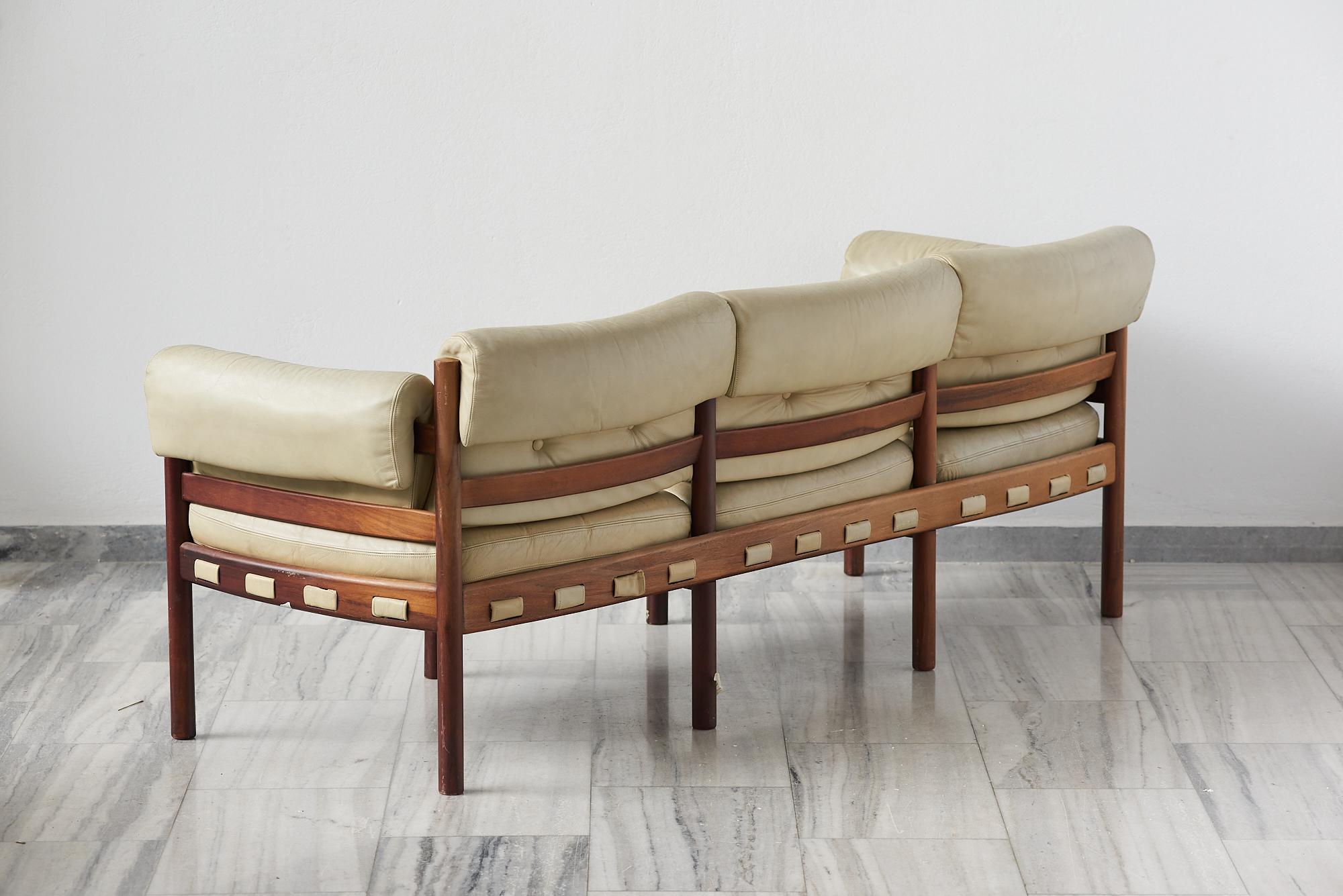 Ensemble de 4 sièges et canapés de salon Coja par Sven Ellekaer , Suède années 1960 Bon état - En vente à Athens, Attiki