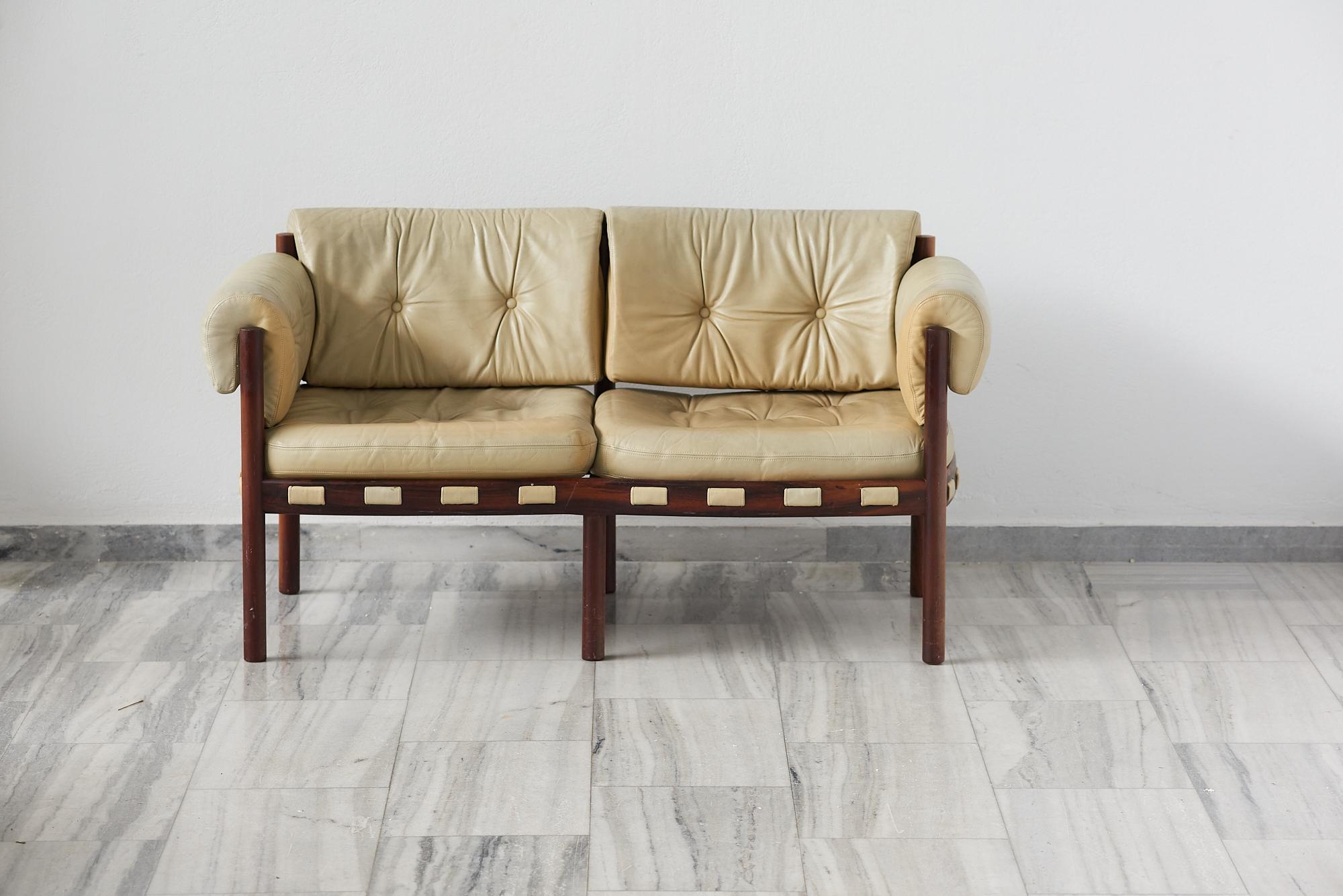 Milieu du XXe siècle Ensemble de 4 sièges et canapés de salon Coja par Sven Ellekaer , Suède années 1960 en vente