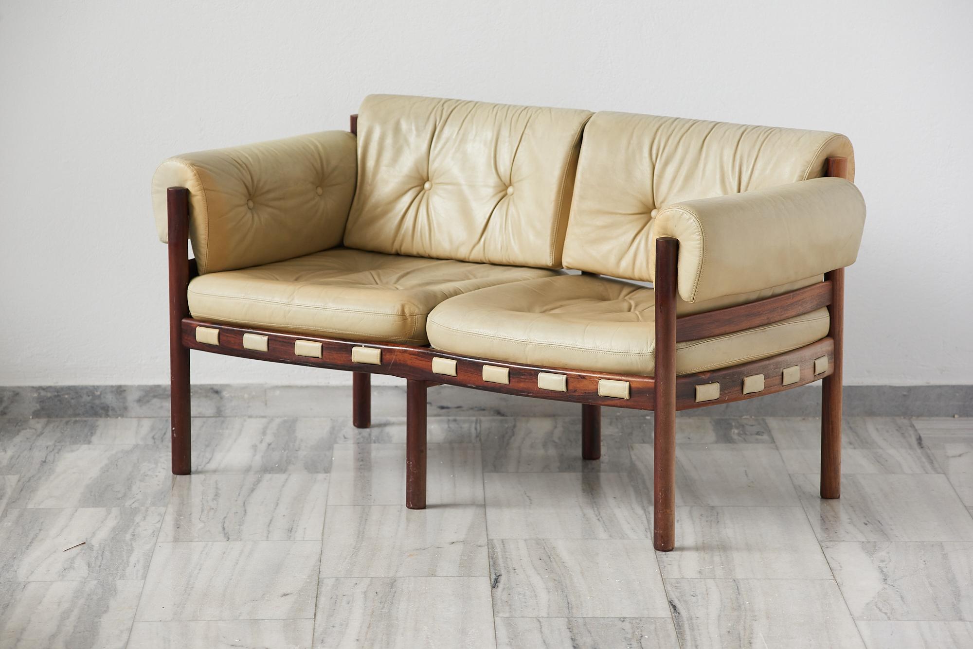 Ensemble de 4 sièges et canapés de salon Coja par Sven Ellekaer , Suède années 1960 en vente 1