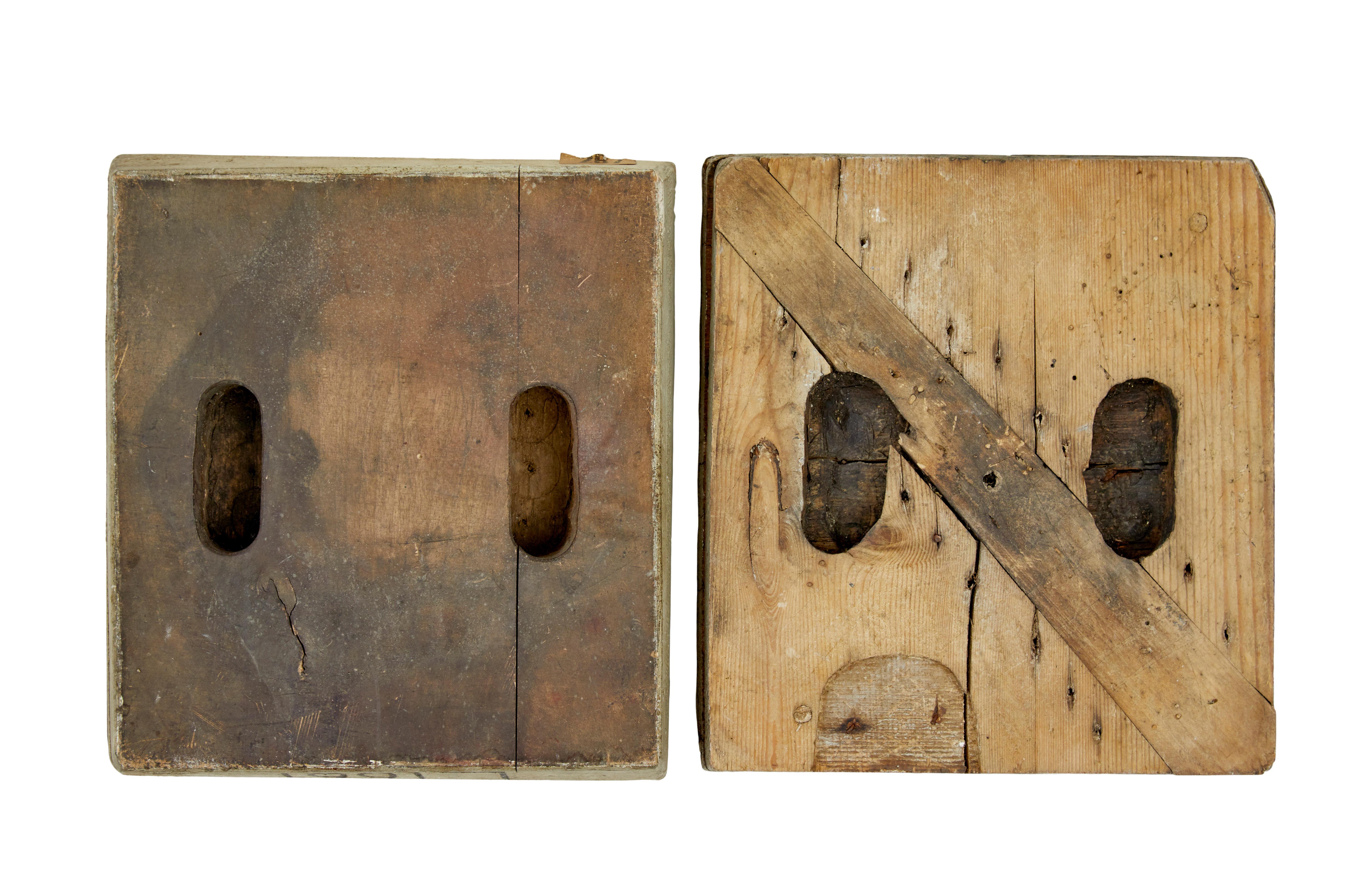 A collection of 10 fabric printing blocks Liberty of London For Sale 7