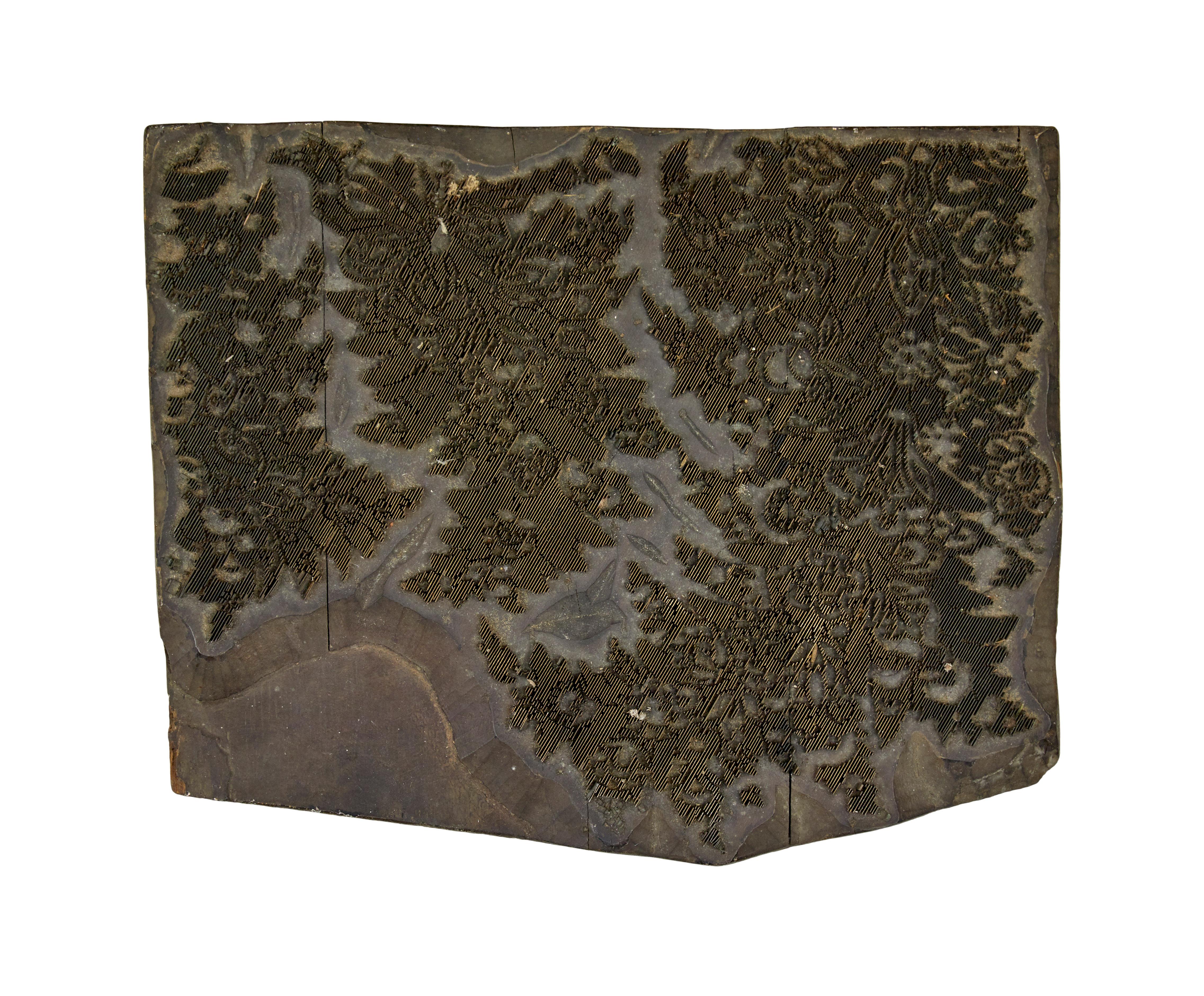 English A collection of 10 fabric printing blocks Liberty of London For Sale