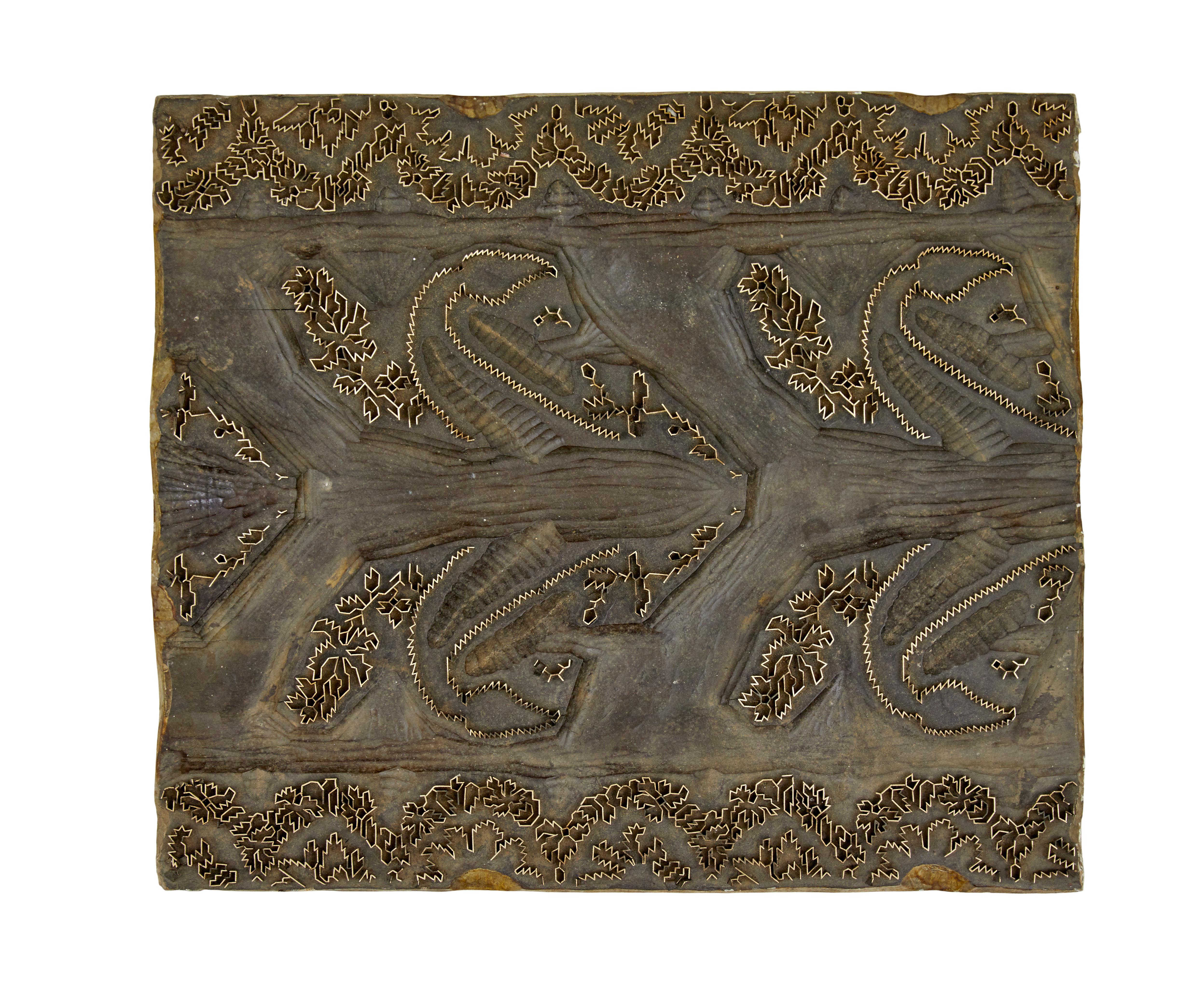 20th Century A collection of 10 fabric printing blocks Liberty of London For Sale