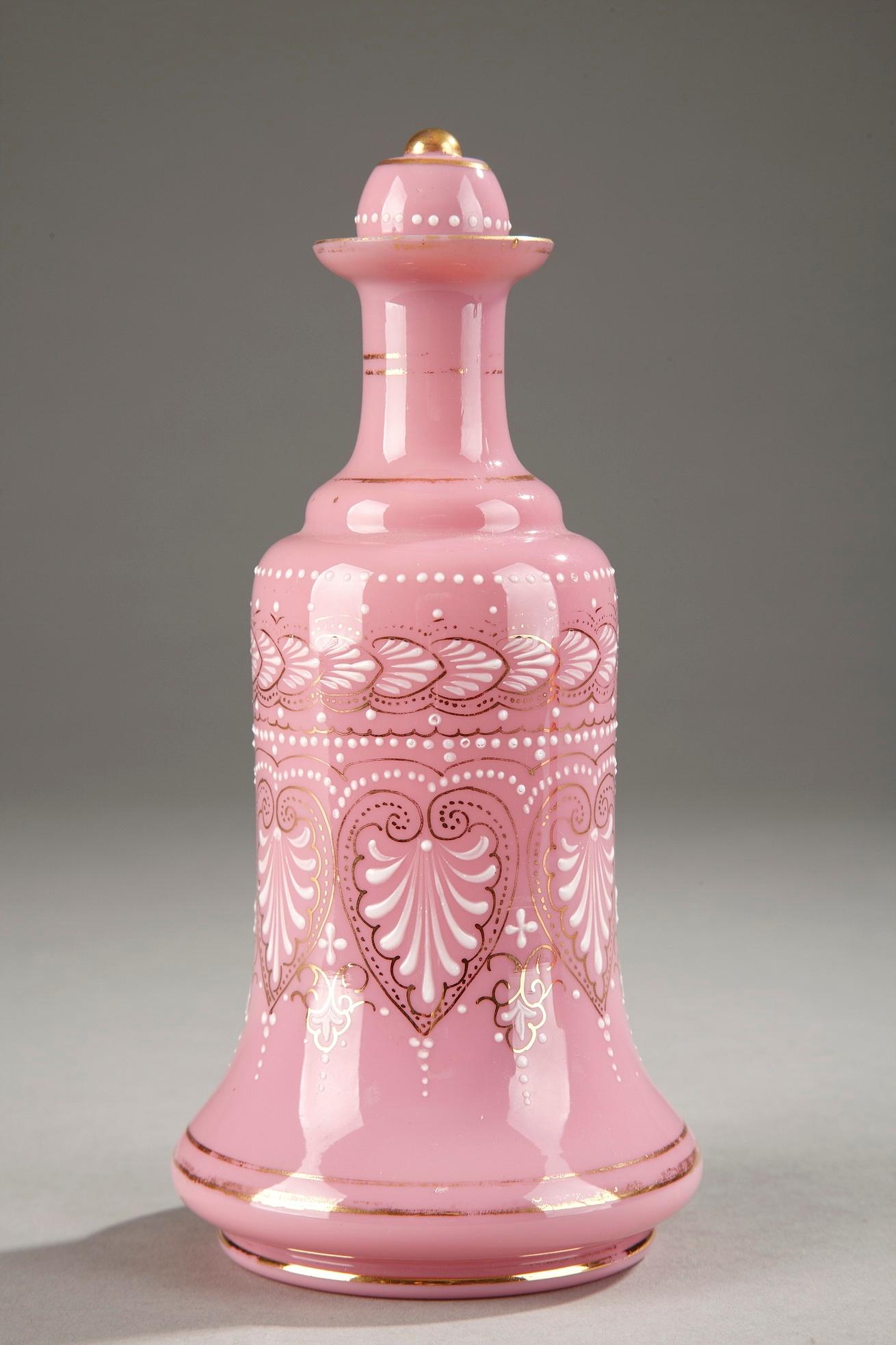 French Collection of 10 Mid-19th Century Pink Opaline