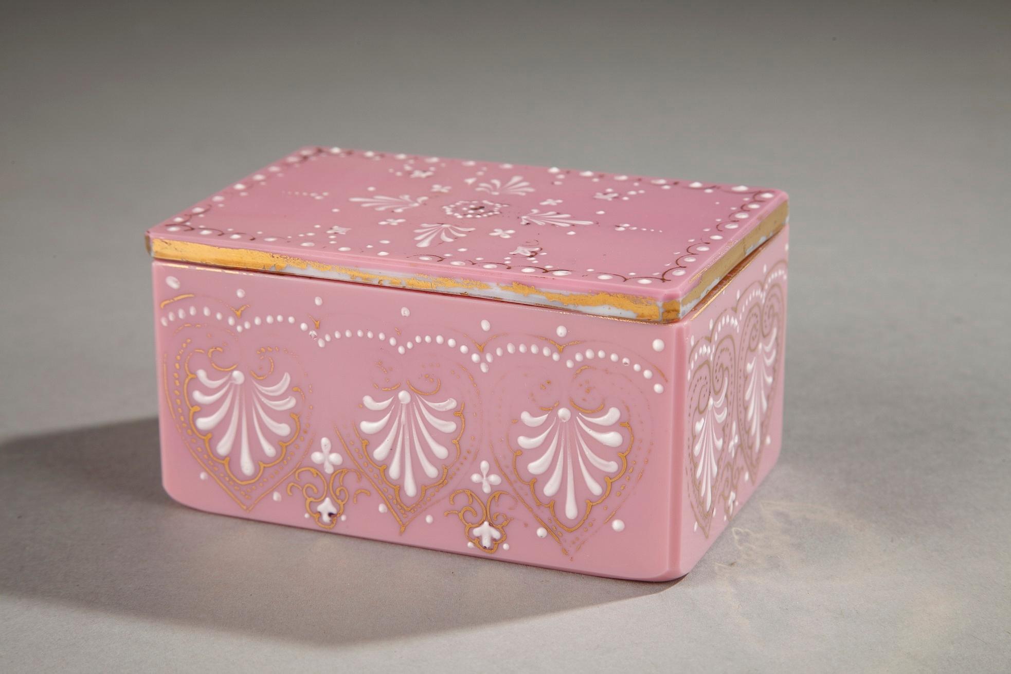 Collection of 10 Mid-19th Century Pink Opaline 1
