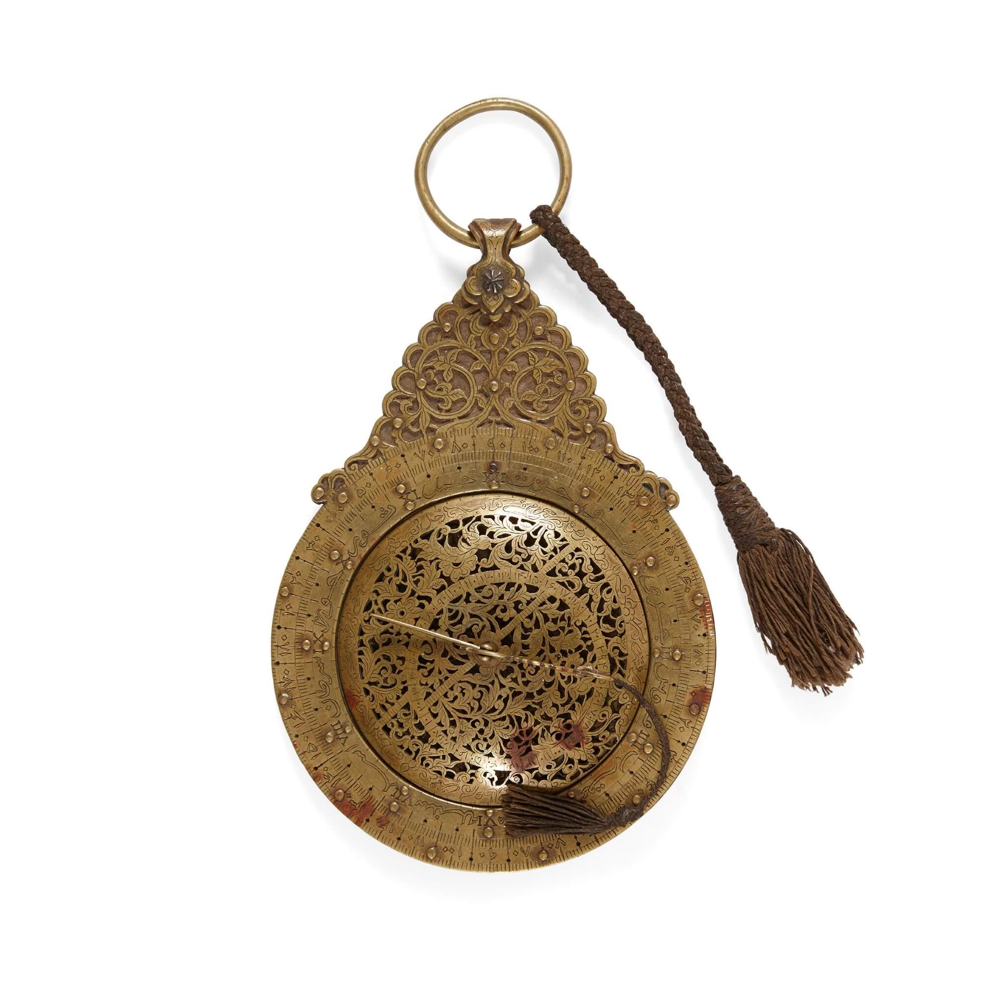 Persian Collection of 18th and 19th Century Arabic Astrolabes and Quadrant For Sale