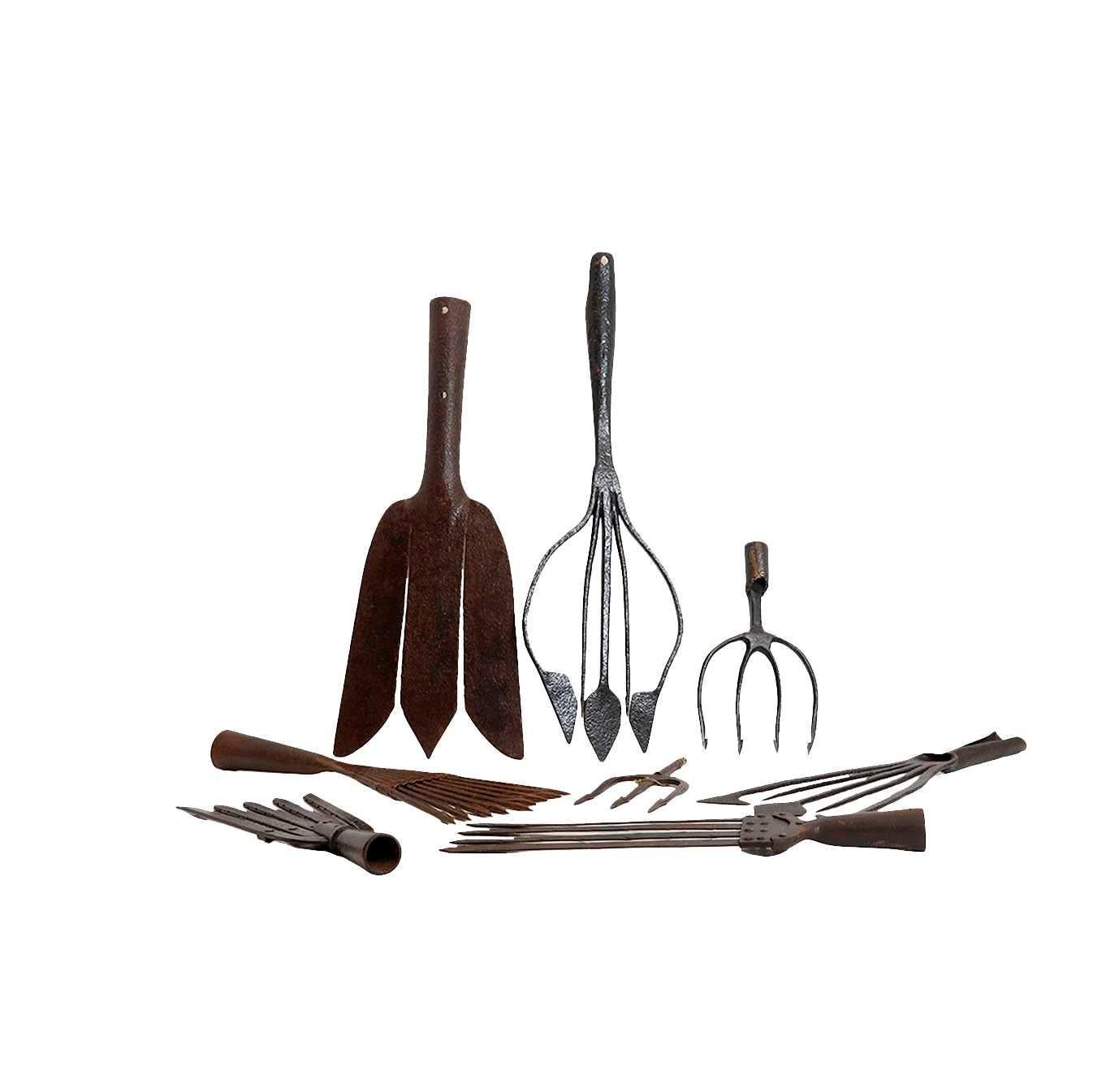 A collection of 18th and 19th Century Eel Speers In Good Condition For Sale In London, GB