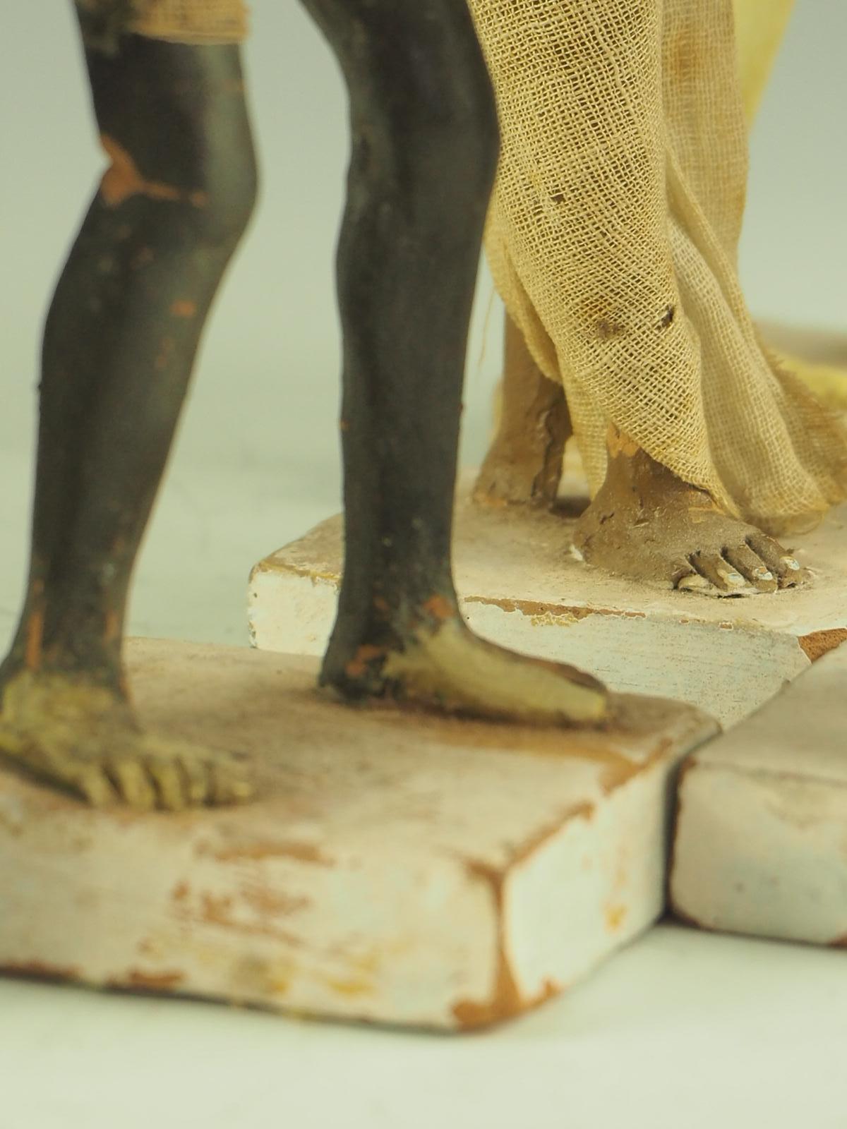 A Collection of 19th Century Clay Indian figures 16