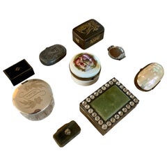 European Collection Of Antique 19th Century Snuff Boxes
