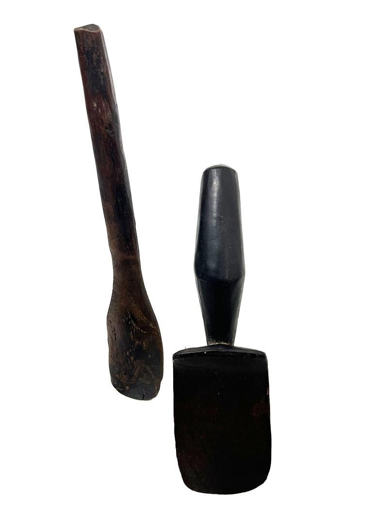 Asian Collection of 19th Century Wooden Spoons For Sale
