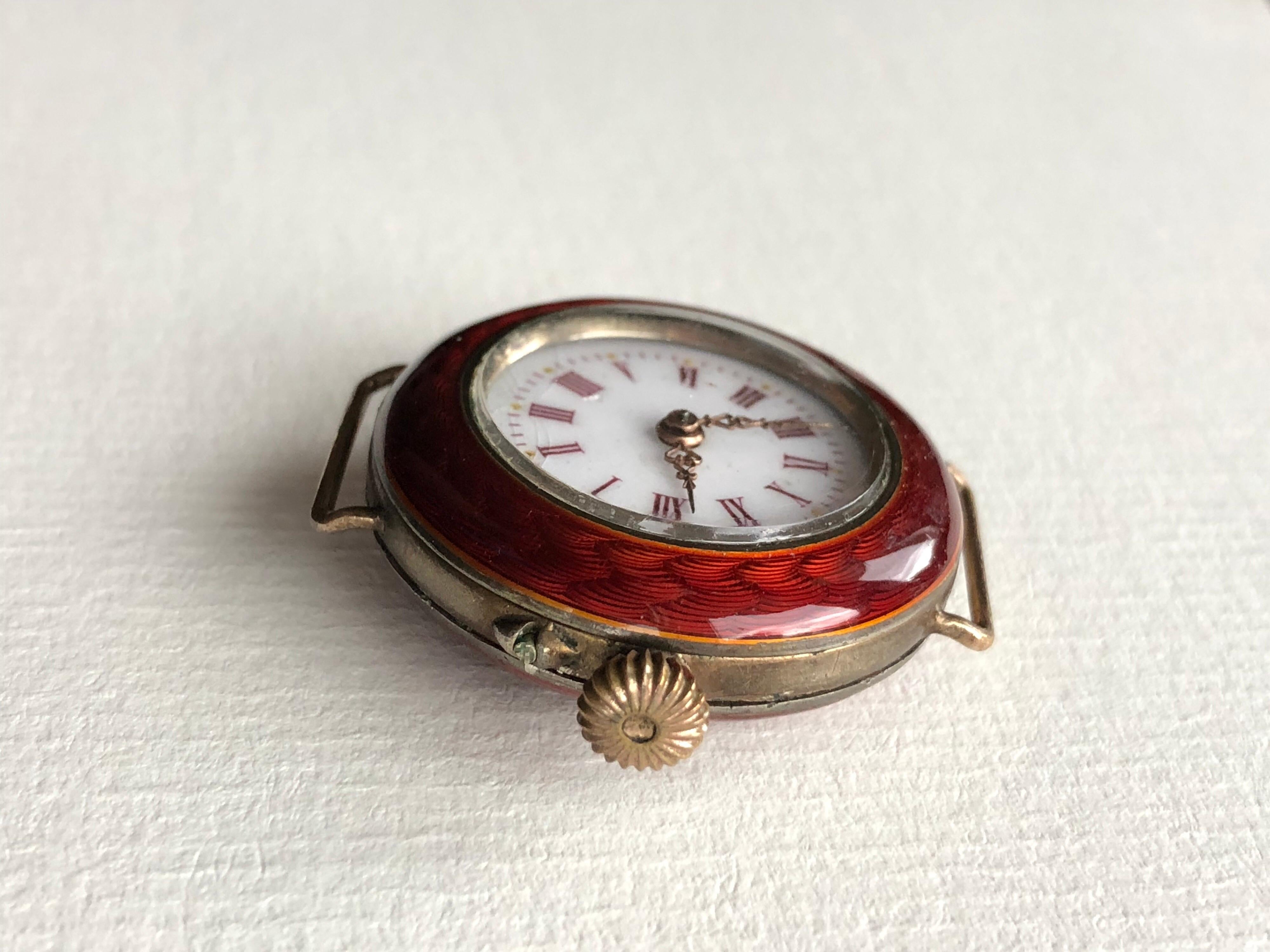 Mid-Century Modern Collection of 4 Pocket Breguet Silver, Gold Watches, Enamel Pearls, Swiss SALE 