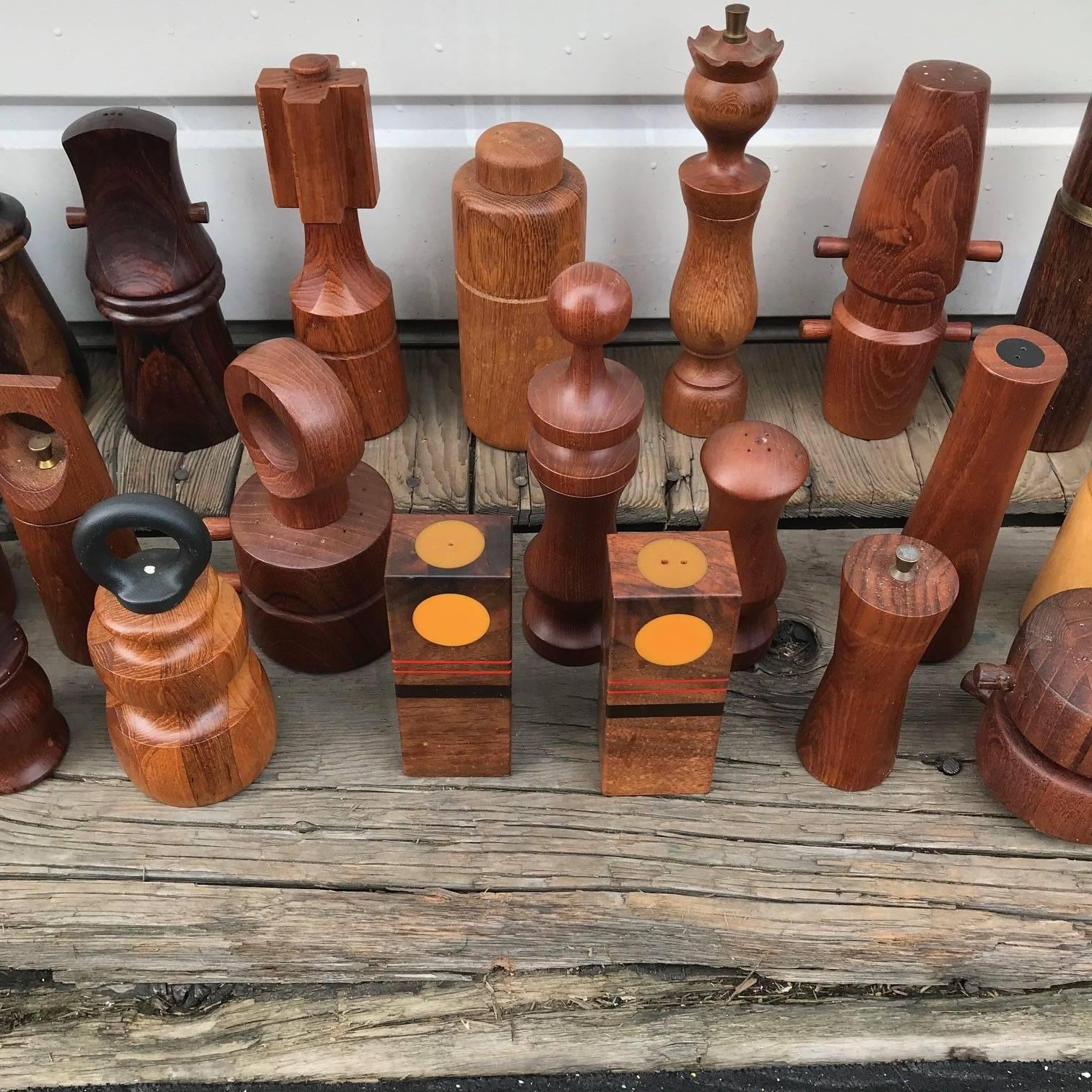 Collection of 62 Danish Peppermills and Others by Jen Quistgaard and Others 2