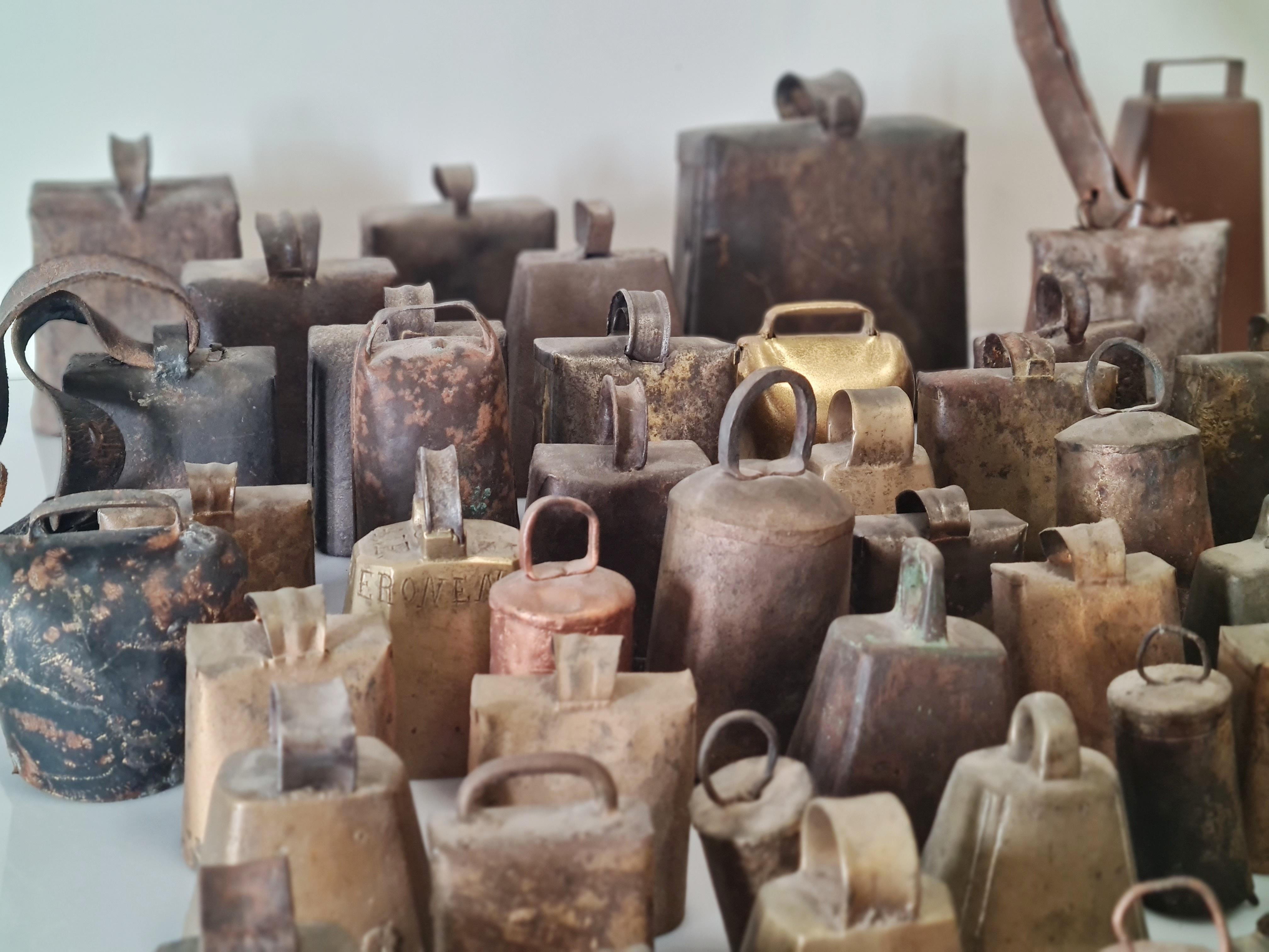 Finnish A Collection of 69 Cowbells For Sale