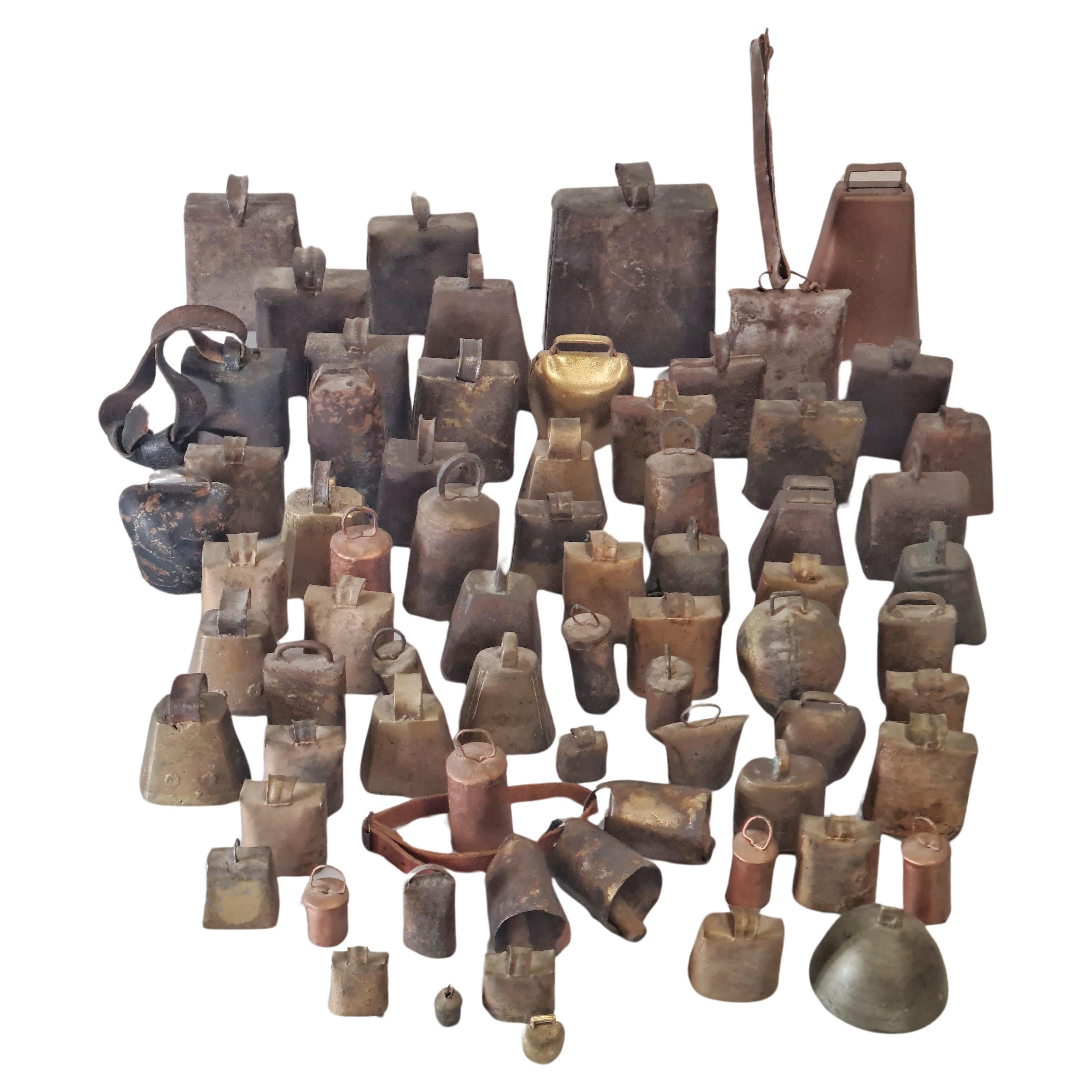 A Collection of 69 Cowbells For Sale