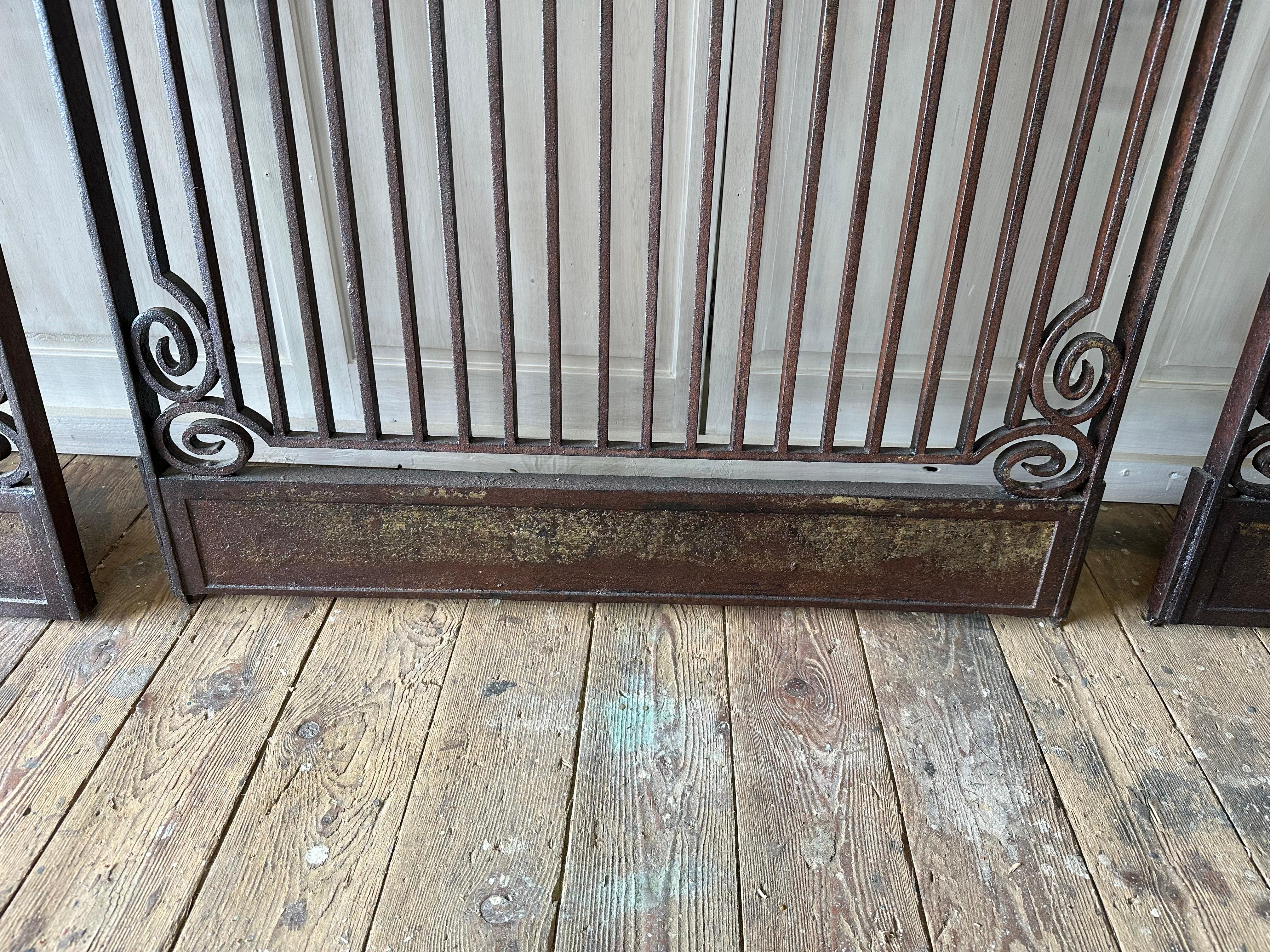 A Collection of 7 Antique Iron Gate or Fence Panels, Sold Singly For Sale 5