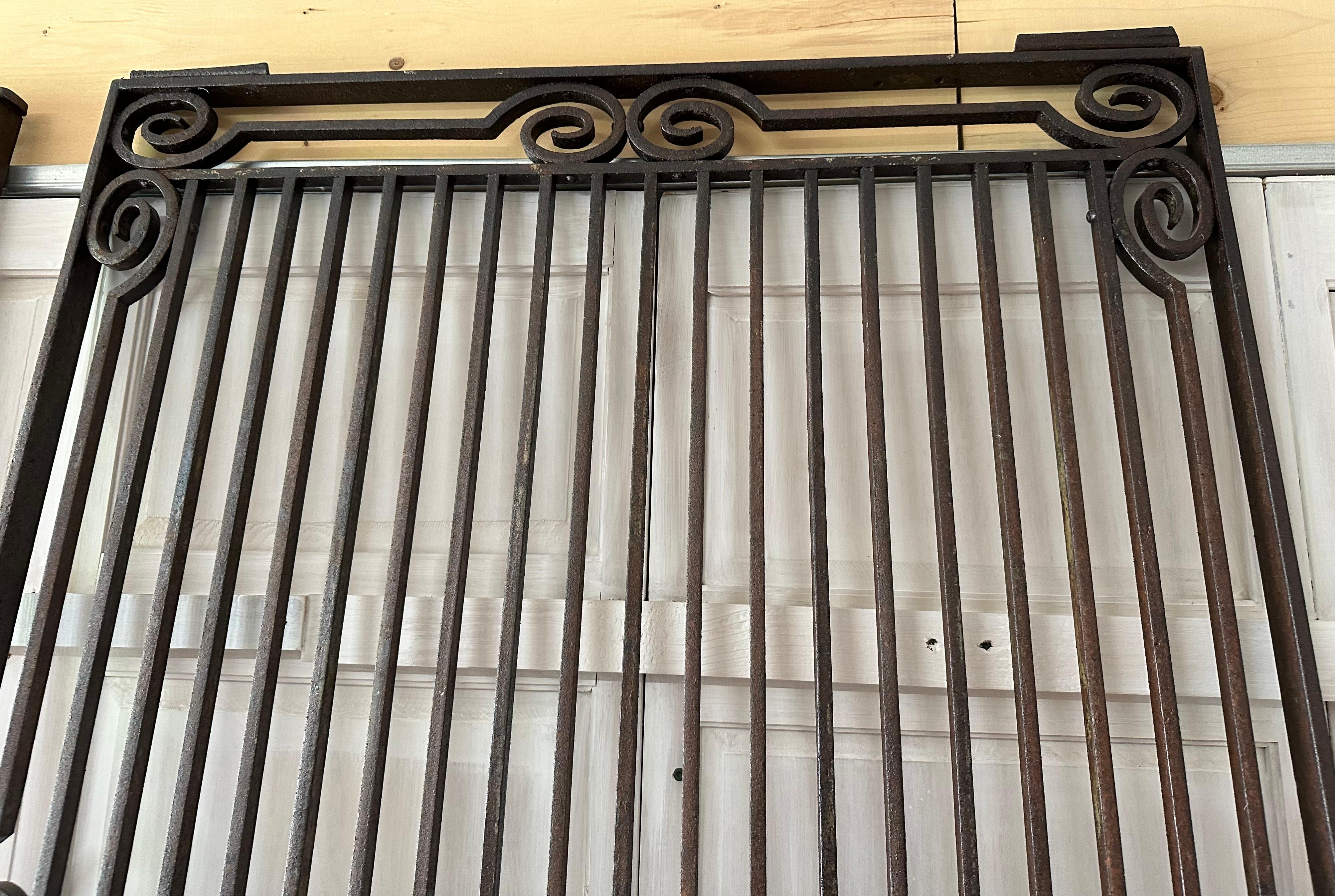 A Collection of 7 Antique Iron Gate or Fence Panels, Sold Singly For Sale 7