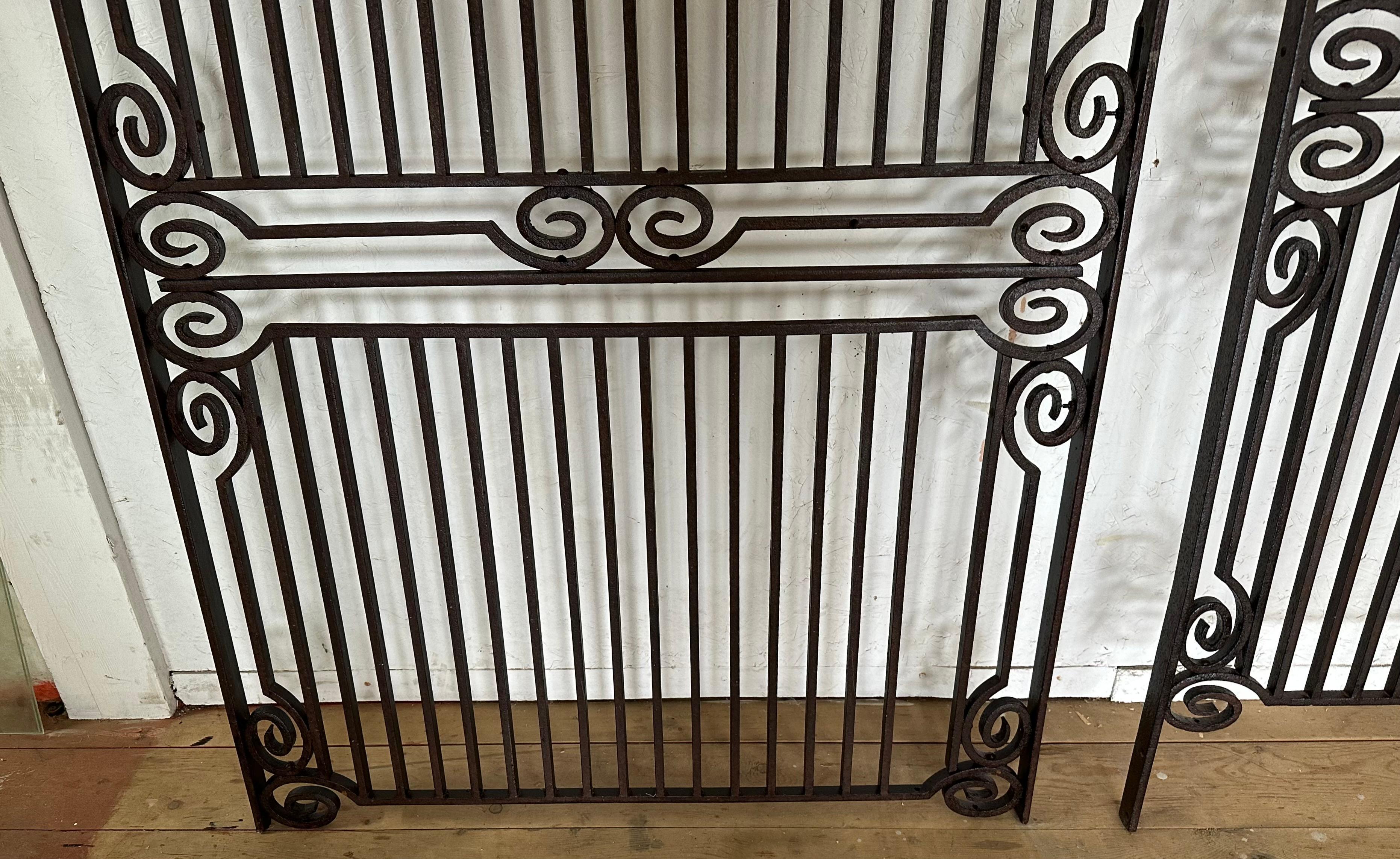 A Collection of 7 Antique Iron Gate or Fence Panels, Sold Singly For Sale 14