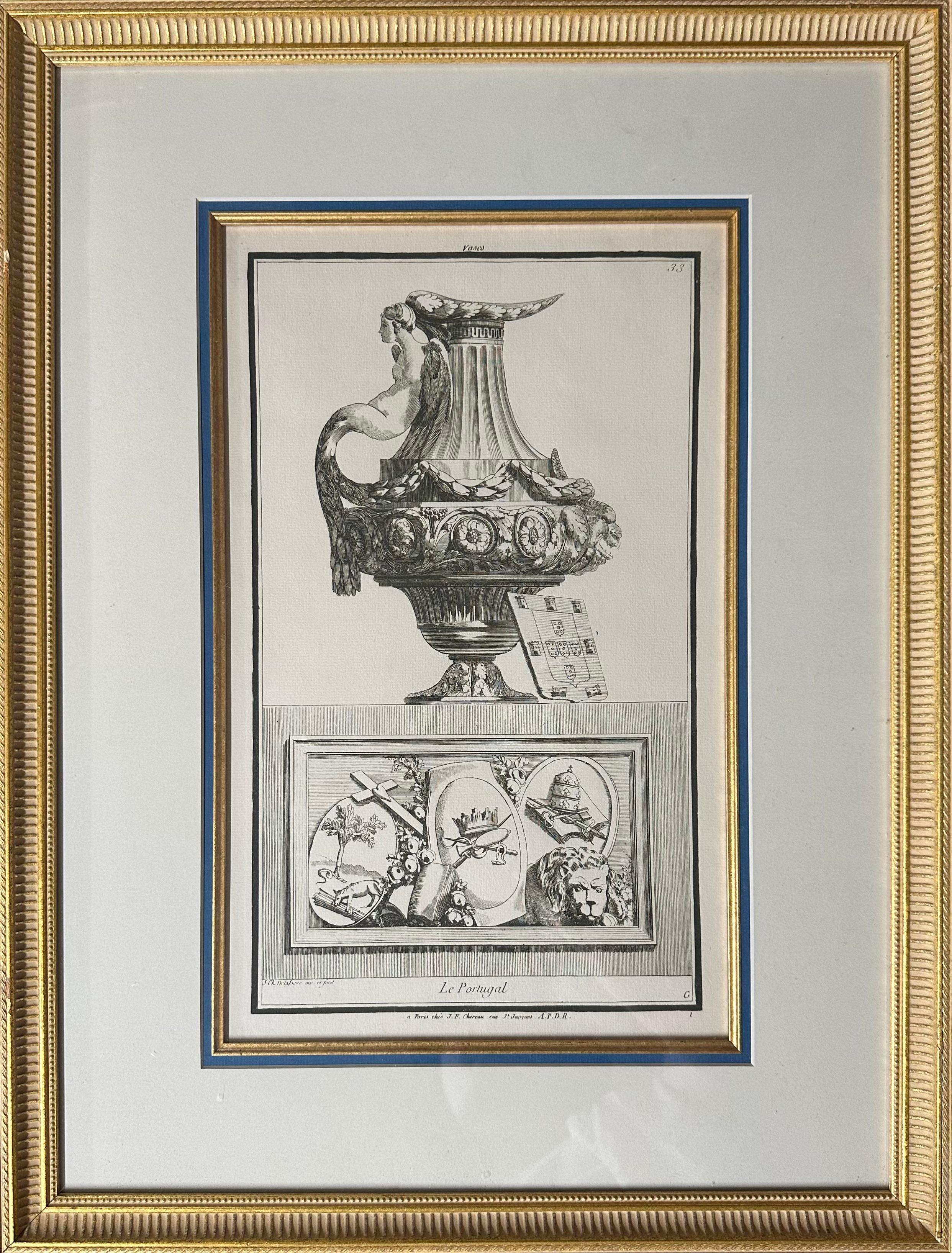 A Collection of Engravings Illustrating 18th Century Furniture and Objects In Excellent Condition For Sale In Middleburg, VA