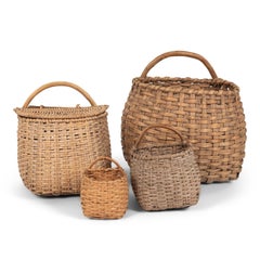 A Collection of Four 19th Century Swedish Baskets
