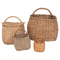 A Collection of Four 19th Century Swedish Baskets