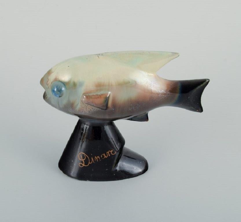 Une collection de poissons en céramique française. France 1960/70 Excellent état - En vente à Copenhagen, DK