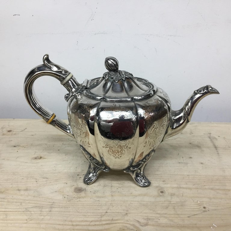 Collection of Sheffield Plate English Teapots For Sale at 1stdibs