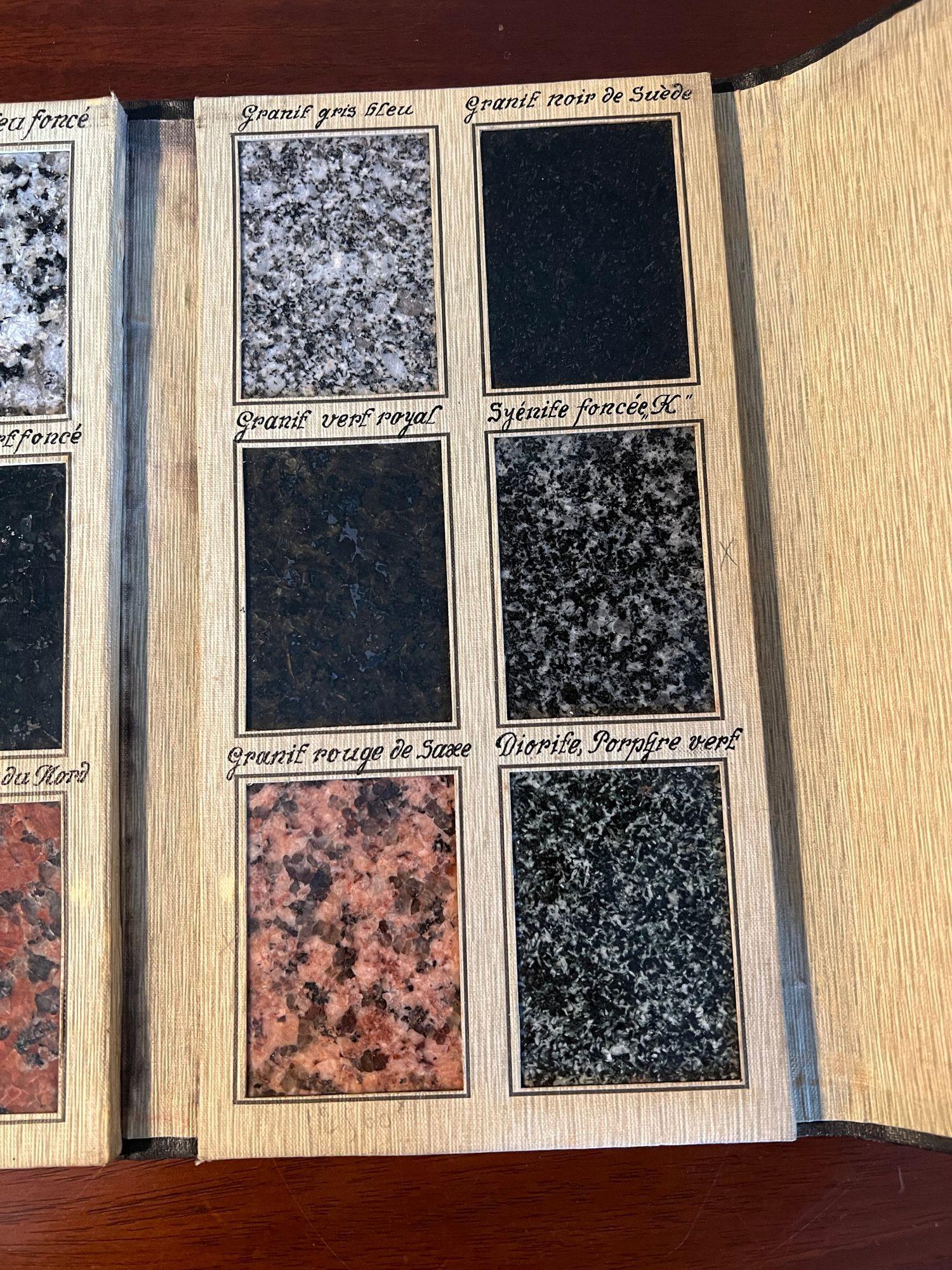 Grand Tour Collection of Granite Samples, 19th Century For Sale