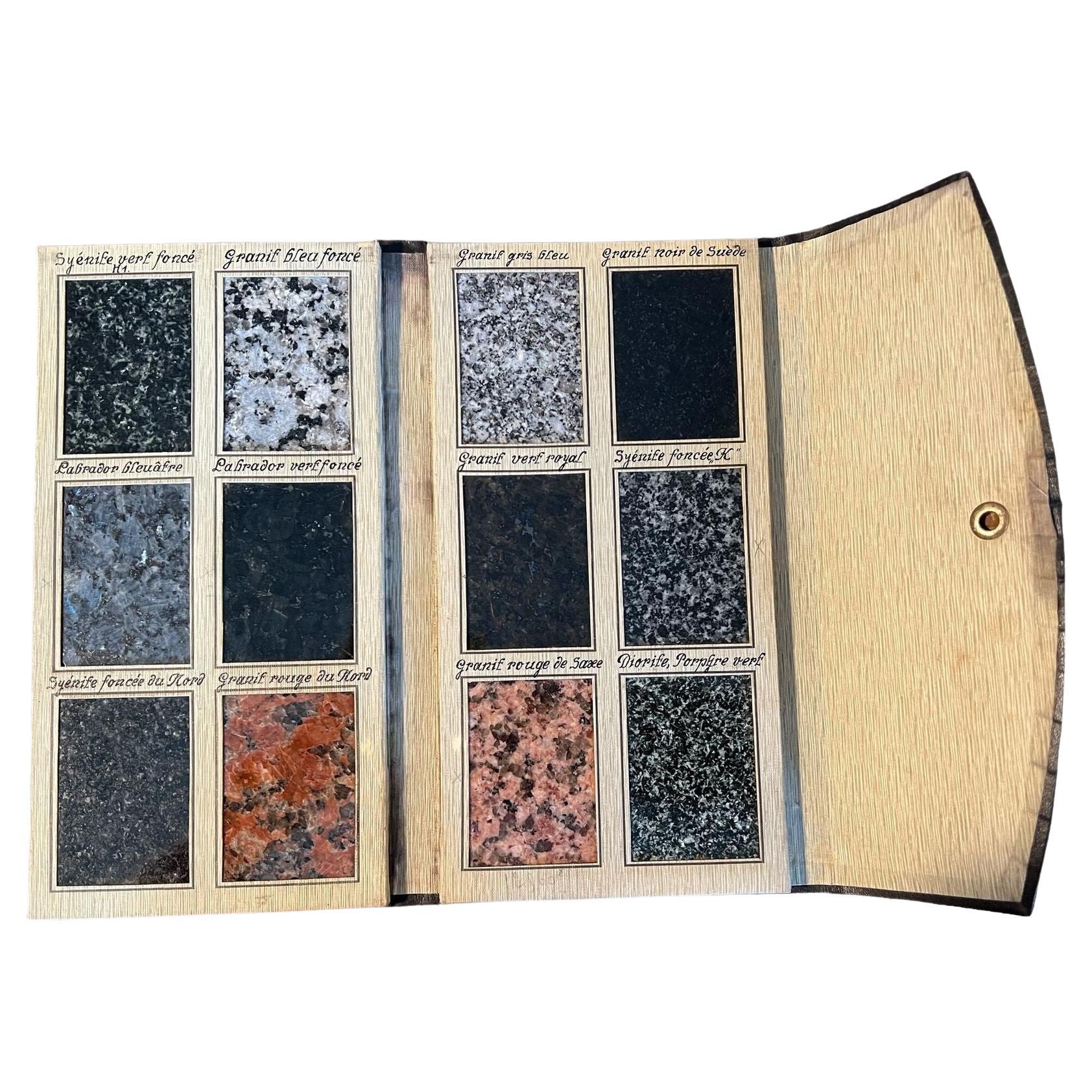 Collection of Granite Samples, 19th Century For Sale