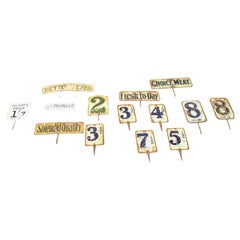 A Collection of Pre Decimal Grocers Price Labels A wonderful collection