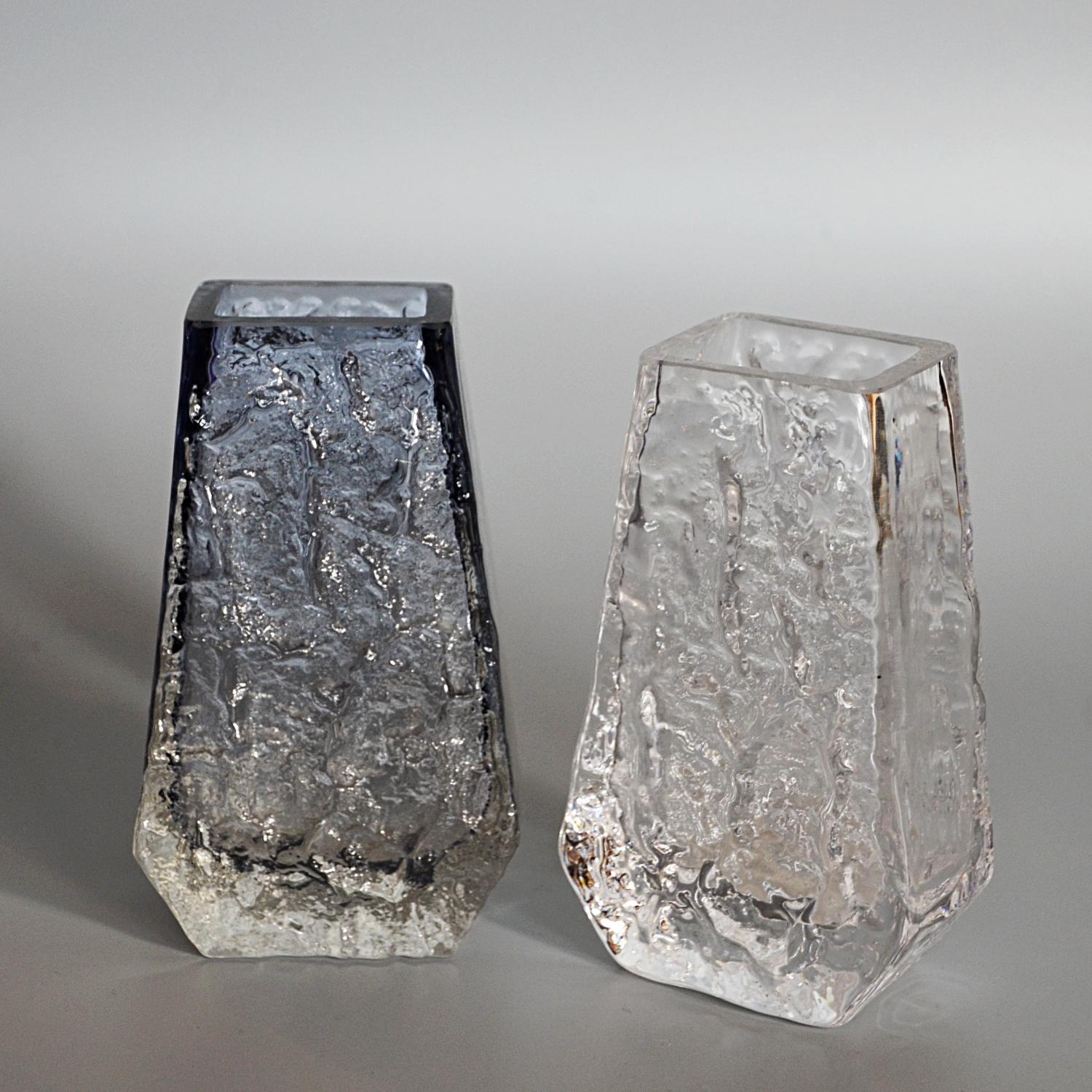 Collection of 14 Textured Glass Vases by Geoffrey Baxter for Whitefriars Glass 2