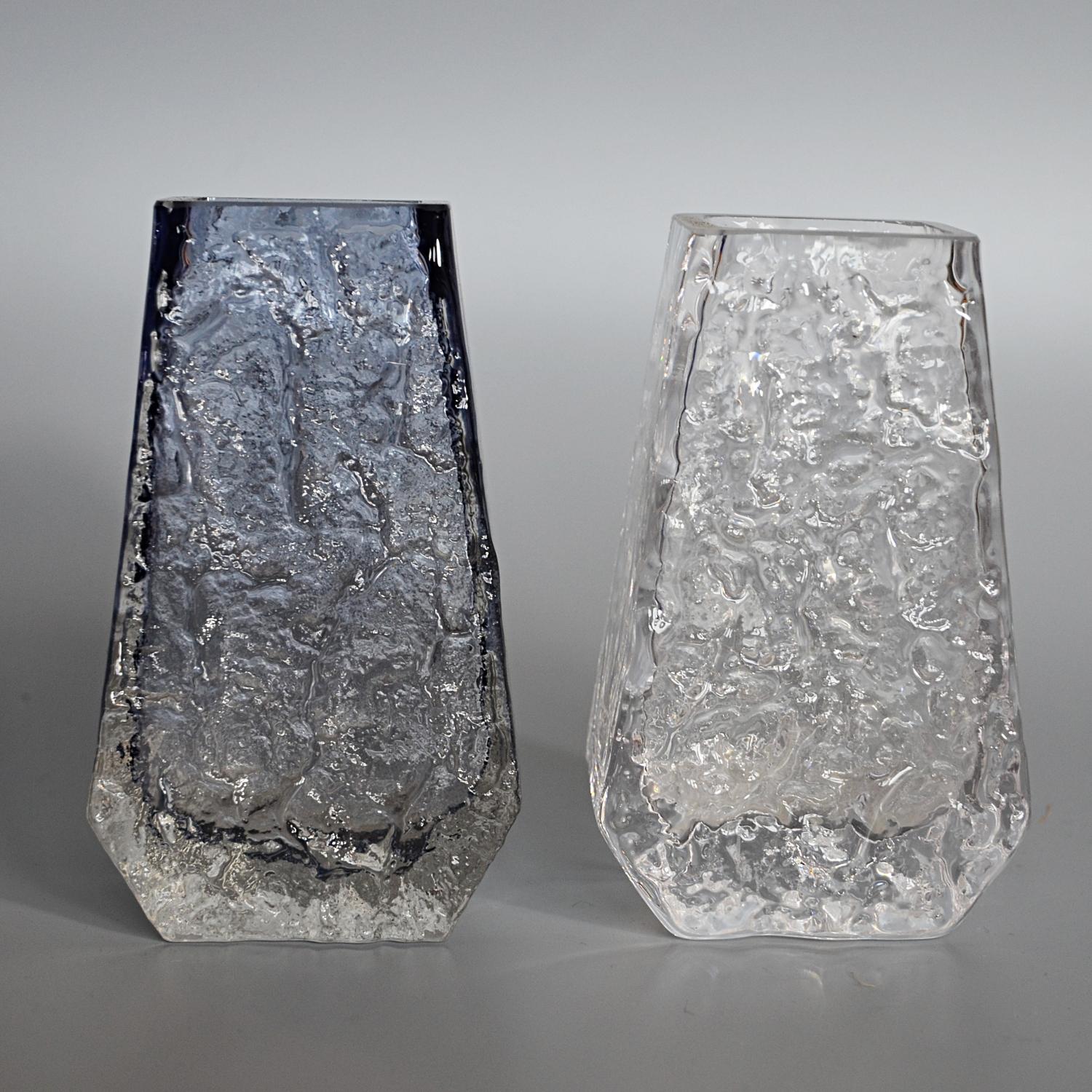 Collection of 14 Textured Glass Vases by Geoffrey Baxter for Whitefriars Glass 3