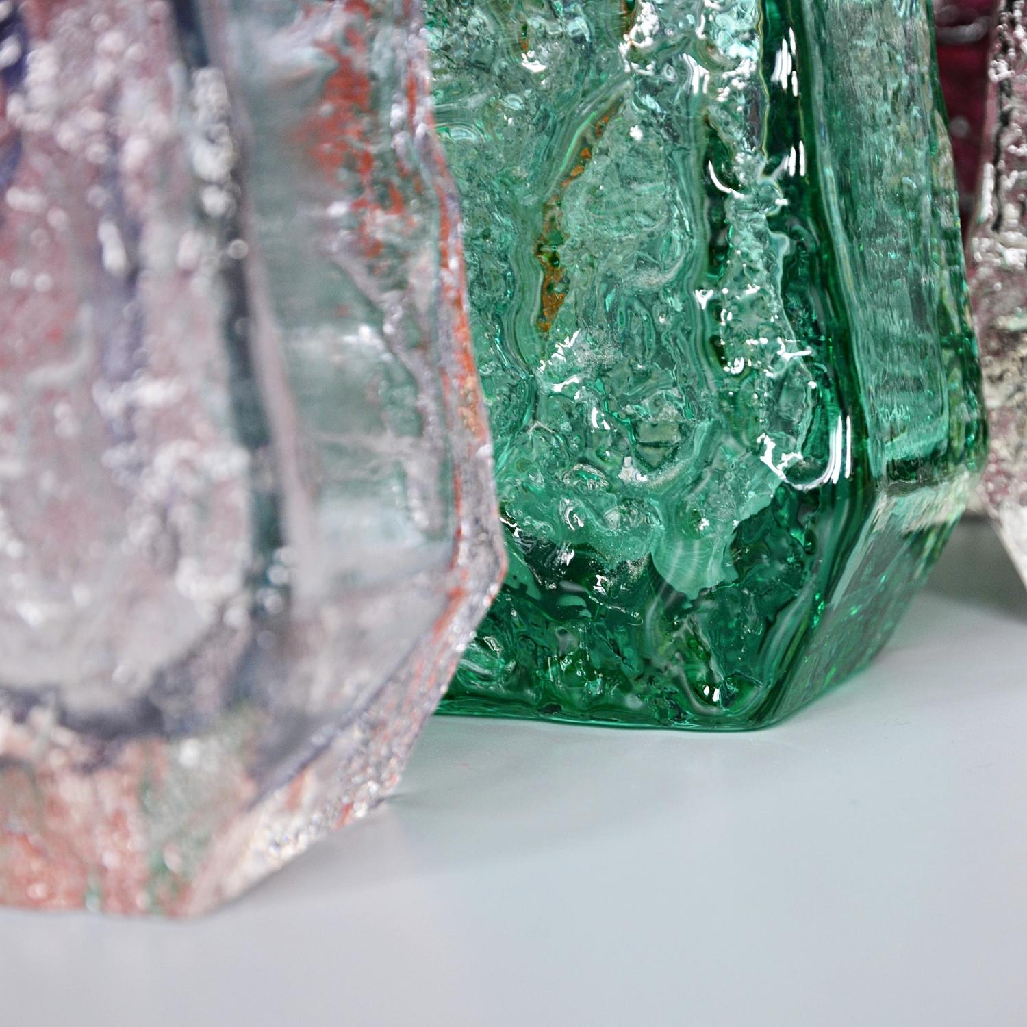Collection of 14 Textured Glass Vases by Geoffrey Baxter for Whitefriars Glass 6