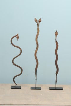 Collection of Three Burkina Faso African Currencies on Custom Stands