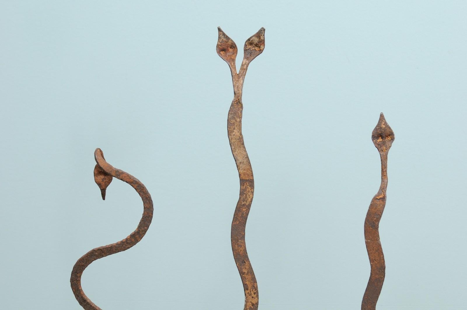 Collection of Three Burkina Faso African Currencies on Custom Stands In Good Condition In Atlanta, GA