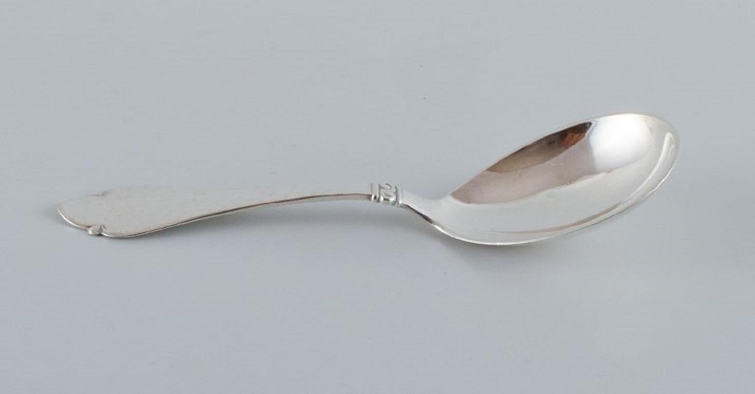 Danish A collection of three silver spoons.  For Sale
