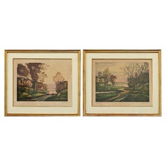 A Collection of Two Limited Edition Framed Drawings