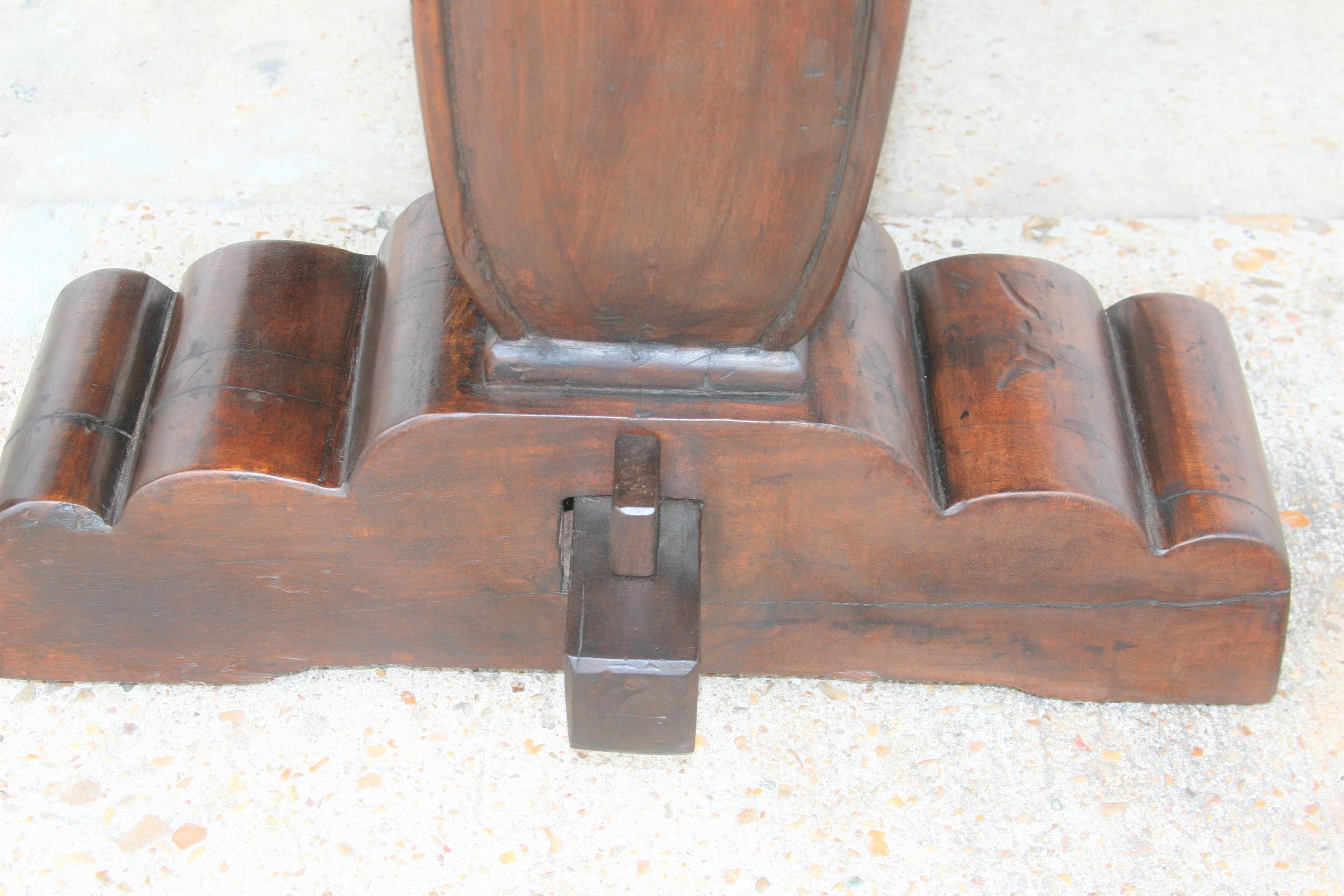 Colonial Era Solid Teak Wood Breakfast Table from a Settler's Home For Sale 1