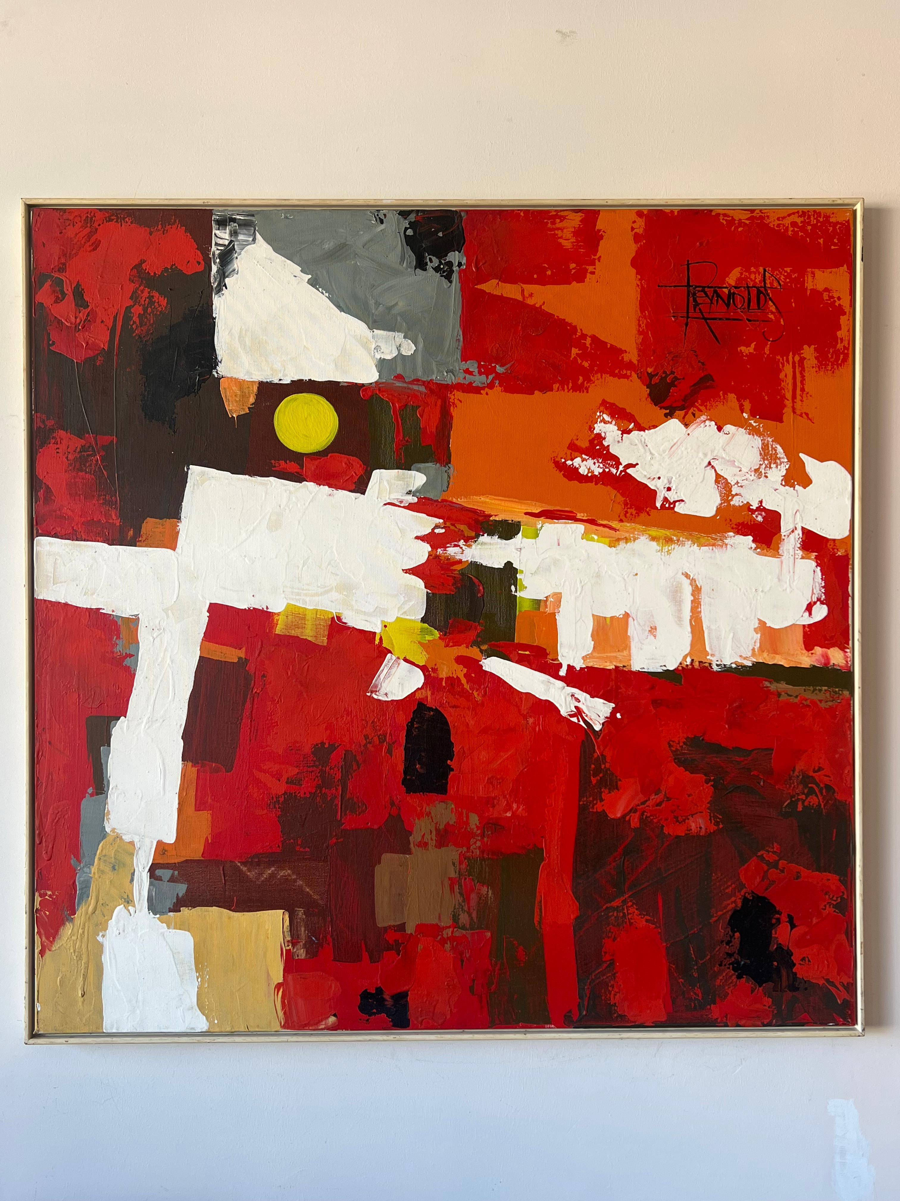 Une histoire haute en couleur  Huile sur toile de Lee Reynolds  Pour Vanguard Studios en vente 5