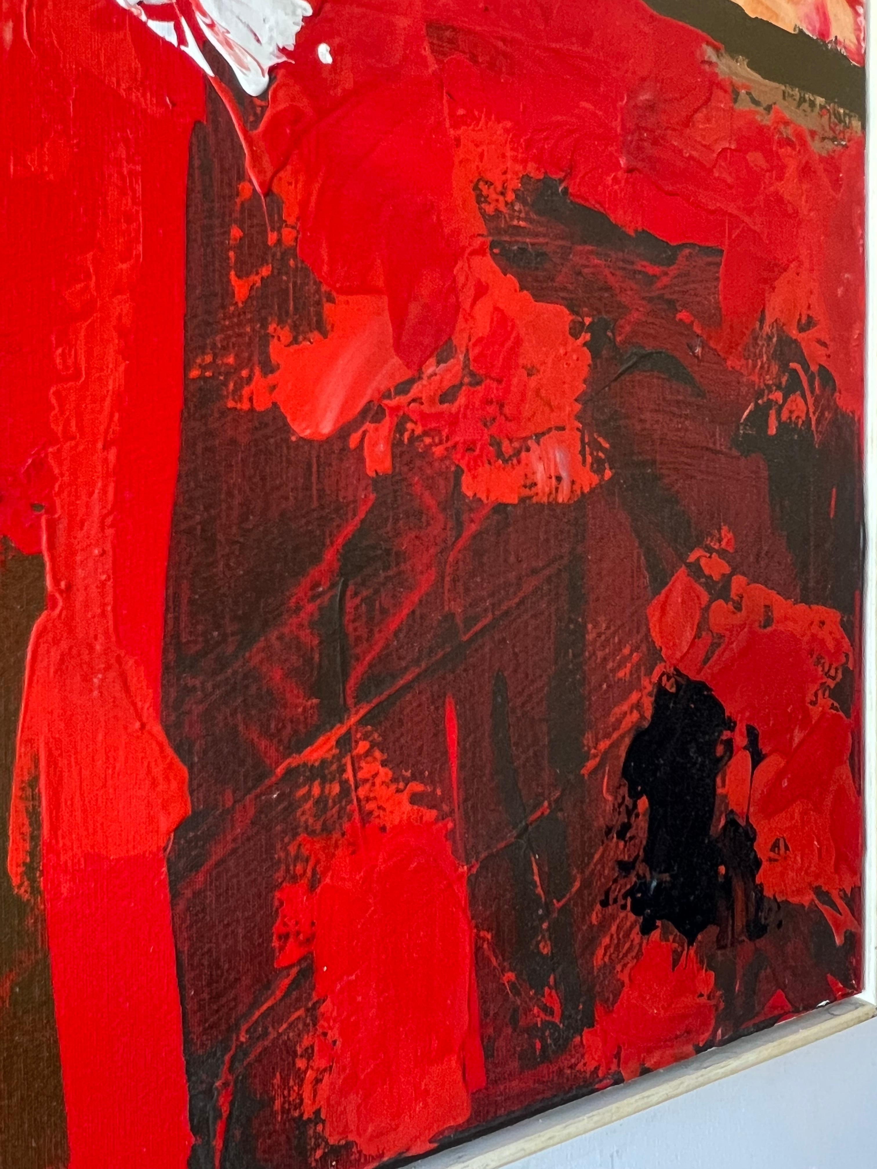 Une histoire haute en couleur  Huile sur toile de Lee Reynolds  Pour Vanguard Studios en vente 6