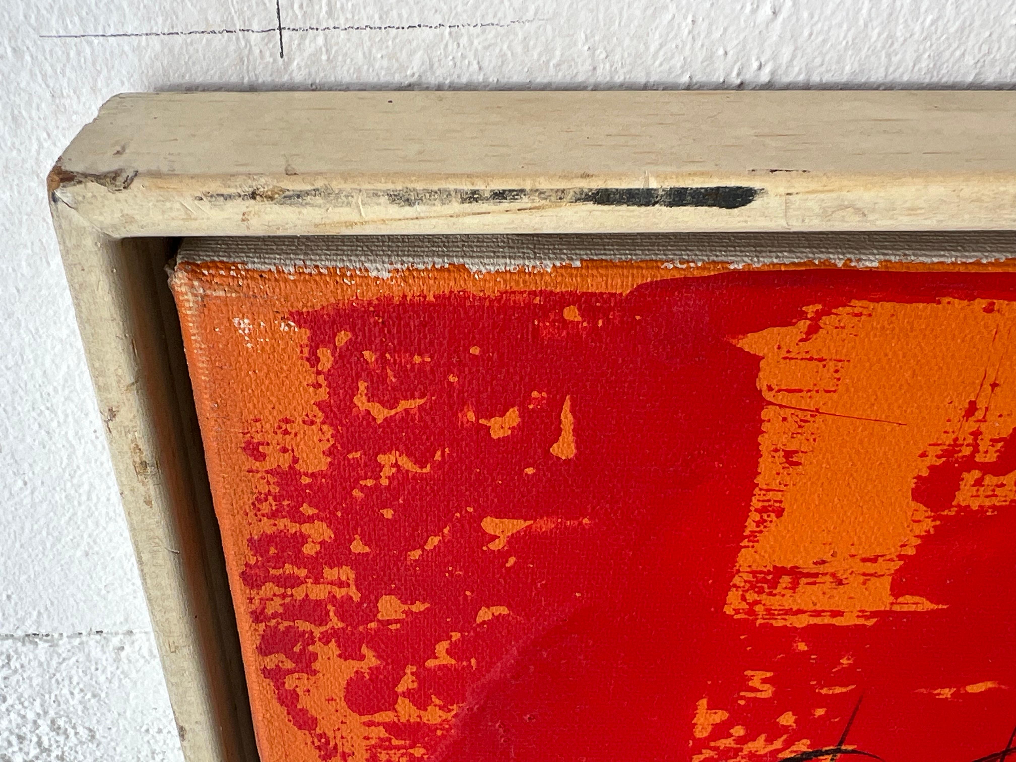 Fin du 20e siècle Une histoire haute en couleur  Huile sur toile de Lee Reynolds  Pour Vanguard Studios en vente