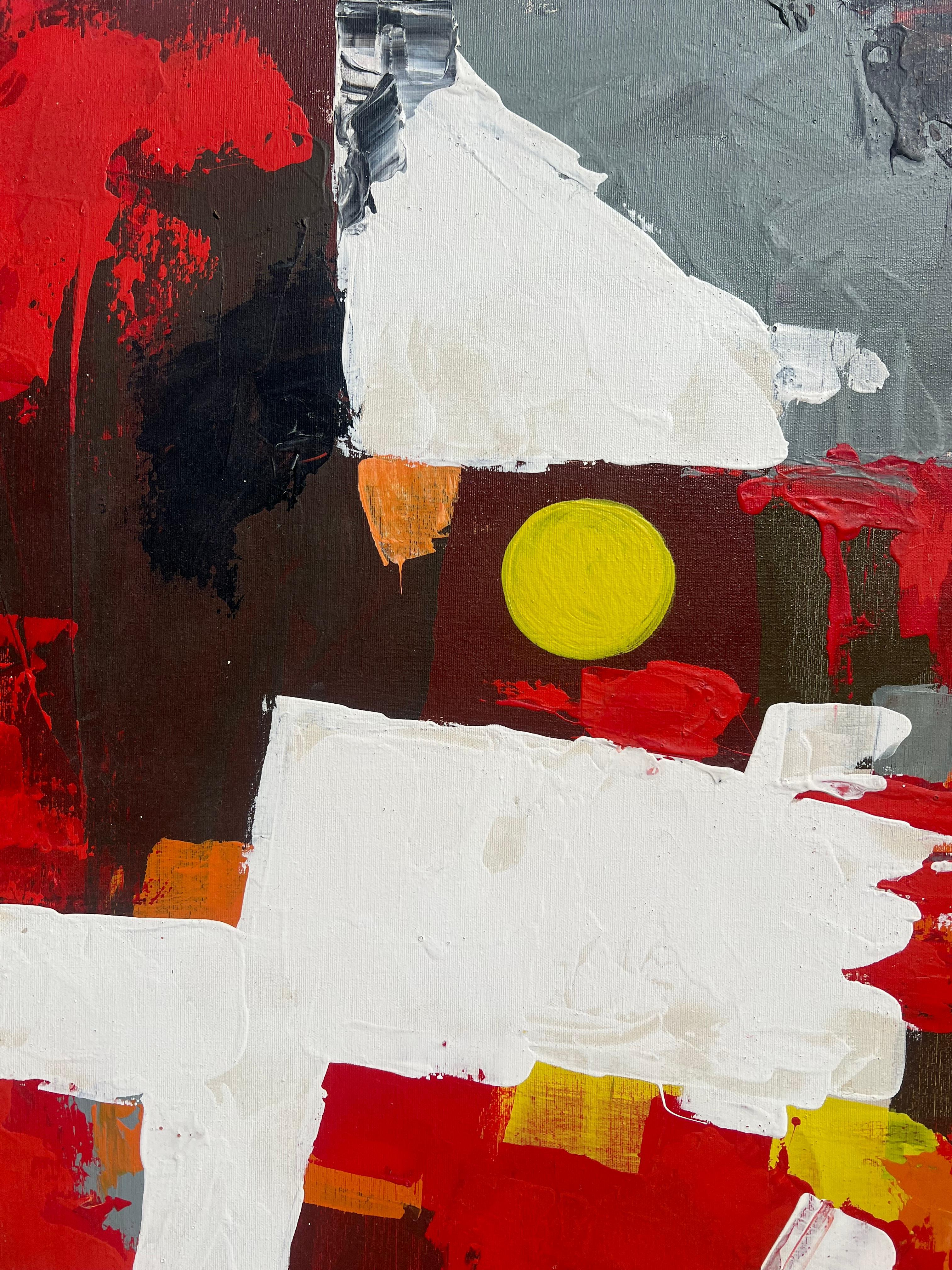 Une histoire haute en couleur  Huile sur toile de Lee Reynolds  Pour Vanguard Studios en vente 1