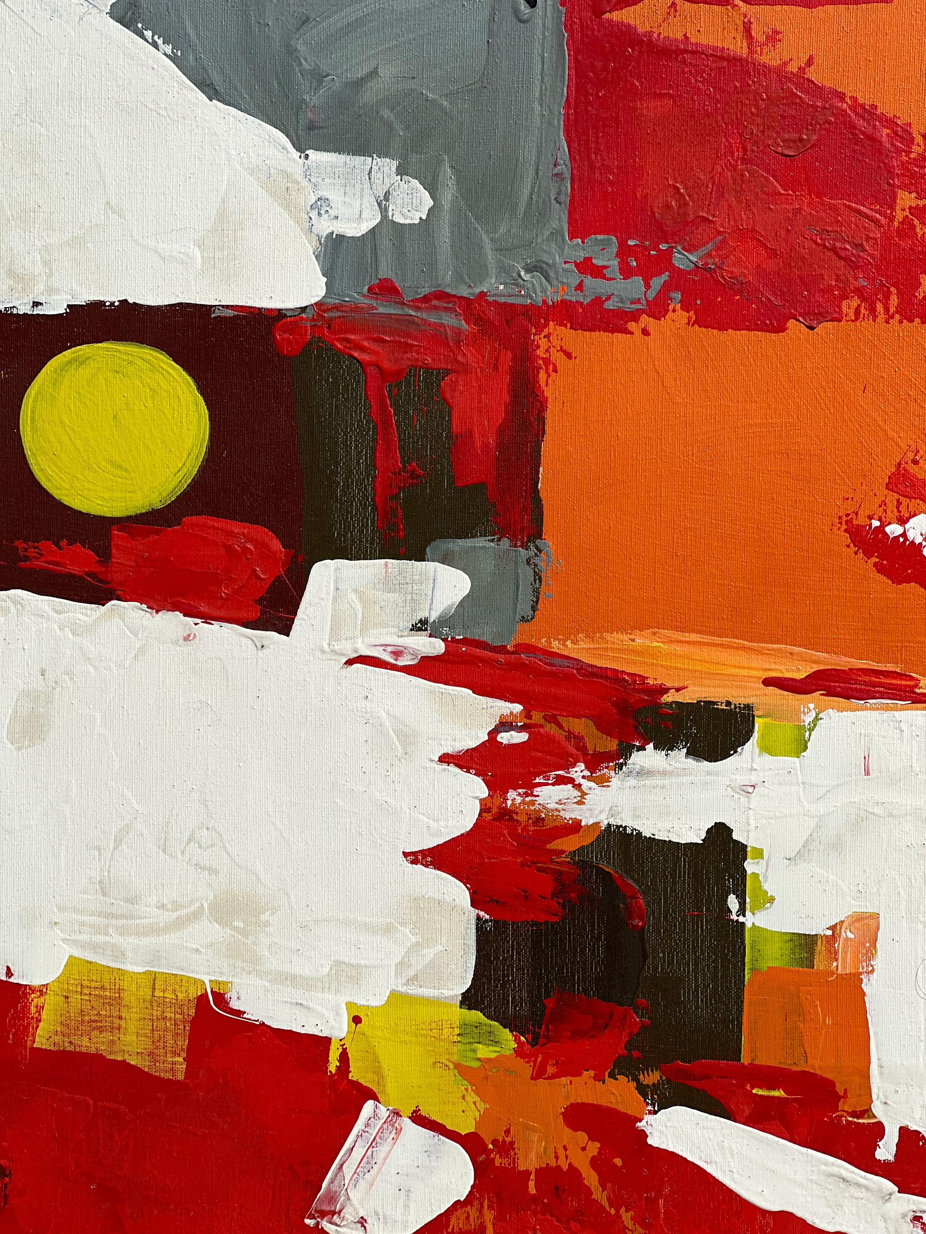 Une histoire haute en couleur  Huile sur toile de Lee Reynolds  Pour Vanguard Studios en vente 2